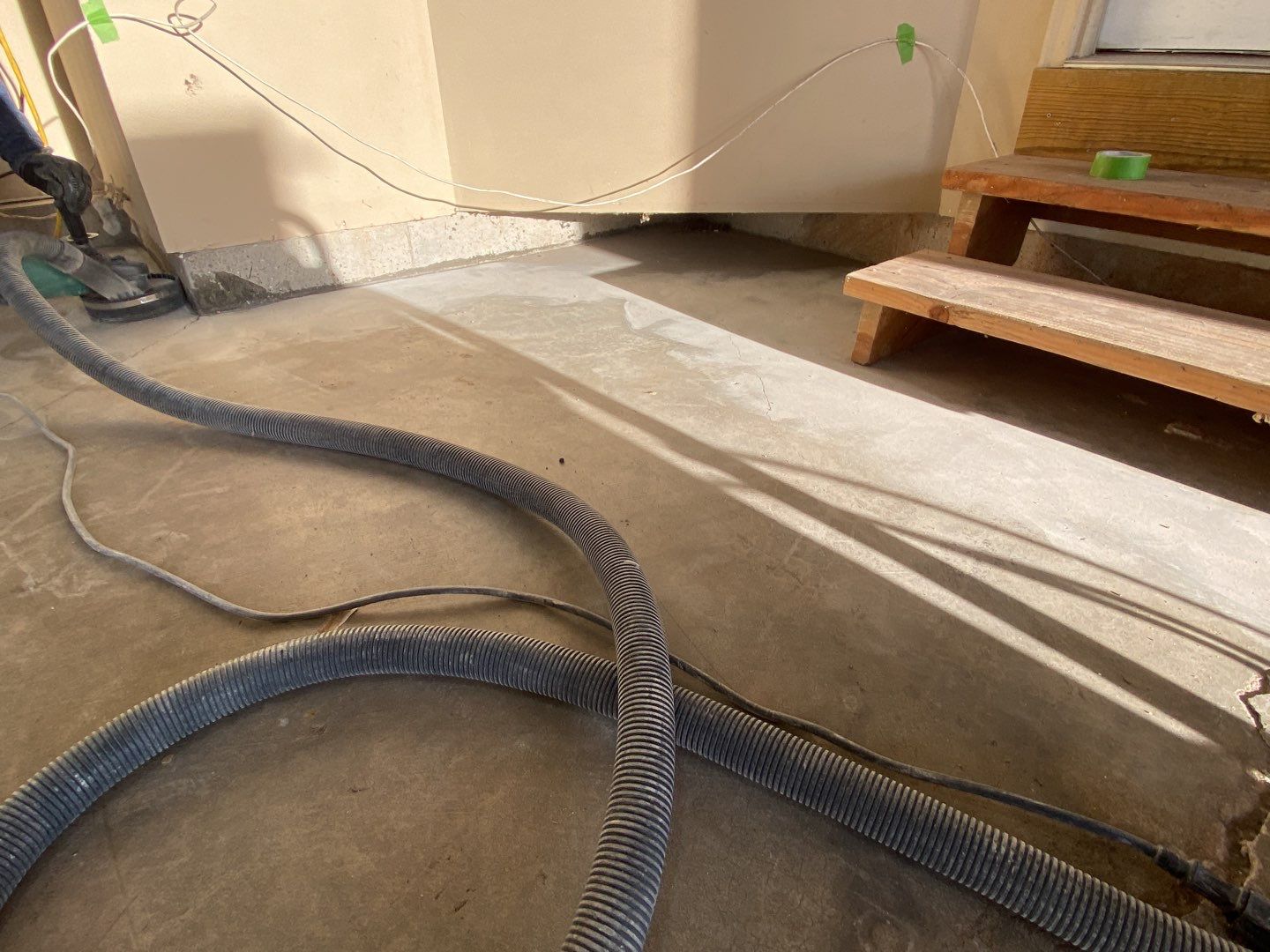 Garage using Slate Stone by Select Painting, Coatings & Garage Cabinets