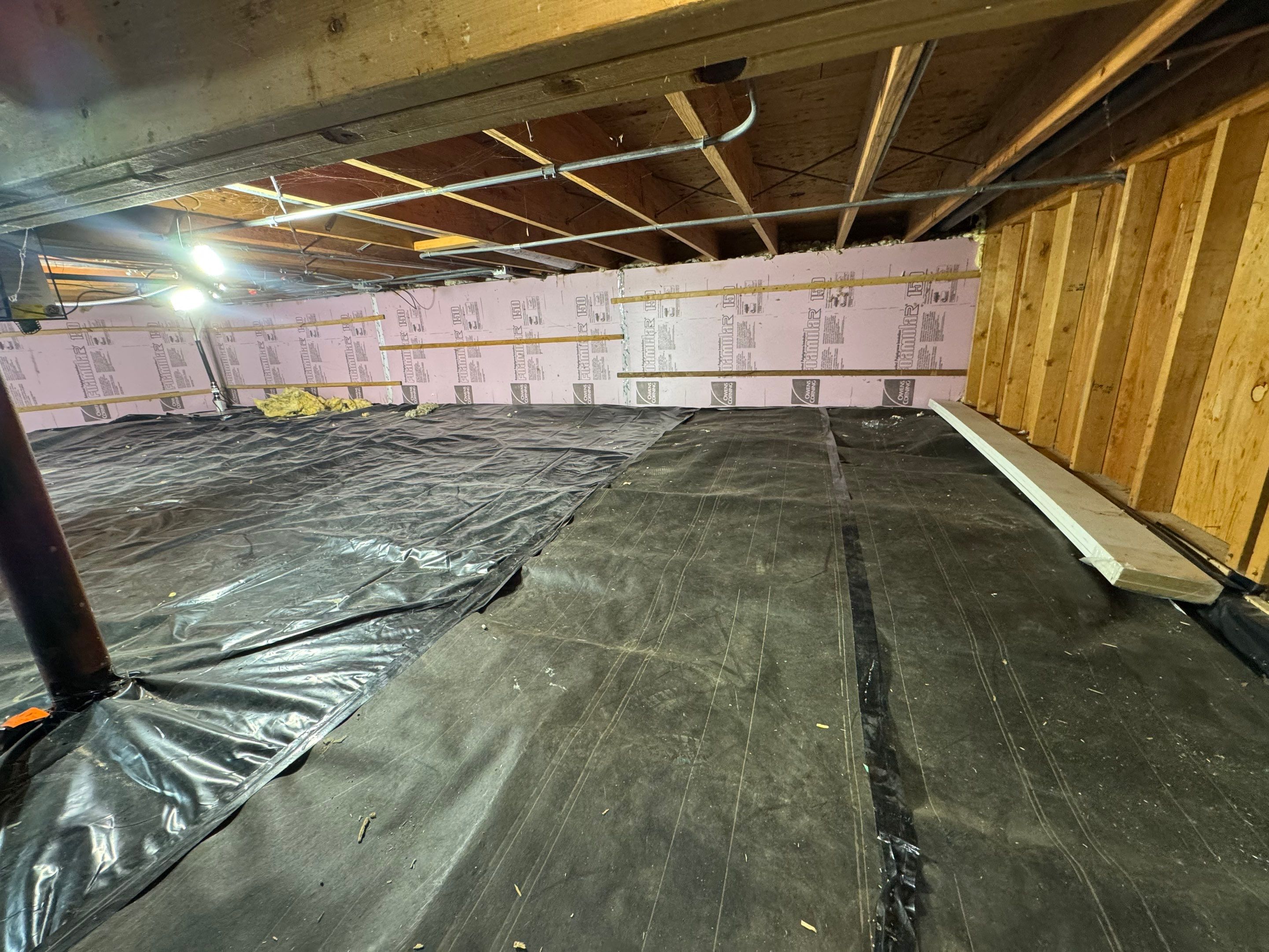 Jump Up Crawlspace Encapsulation by Area Wide Waterproofing