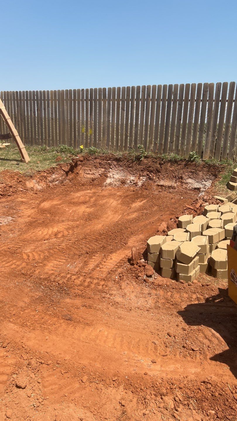 Retaining wall / Playground by Clays Services Inc
