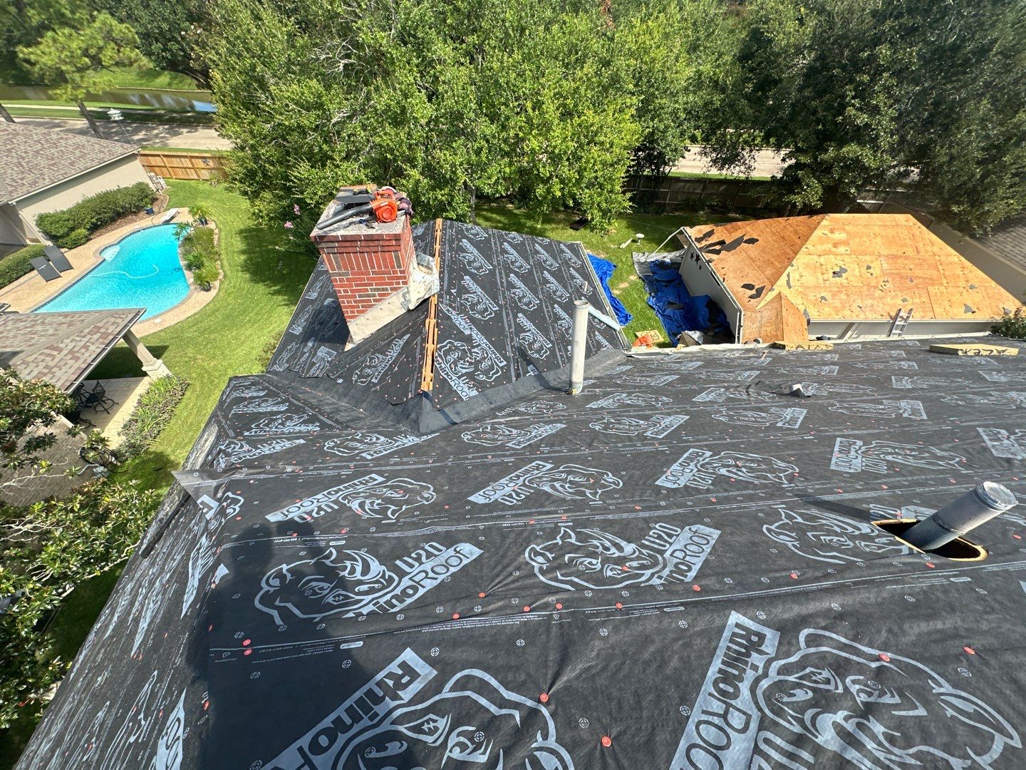 Residential Roofing Installation using Owen's Corning Duration (Lifetime) Shingles by Roof Repair Company
