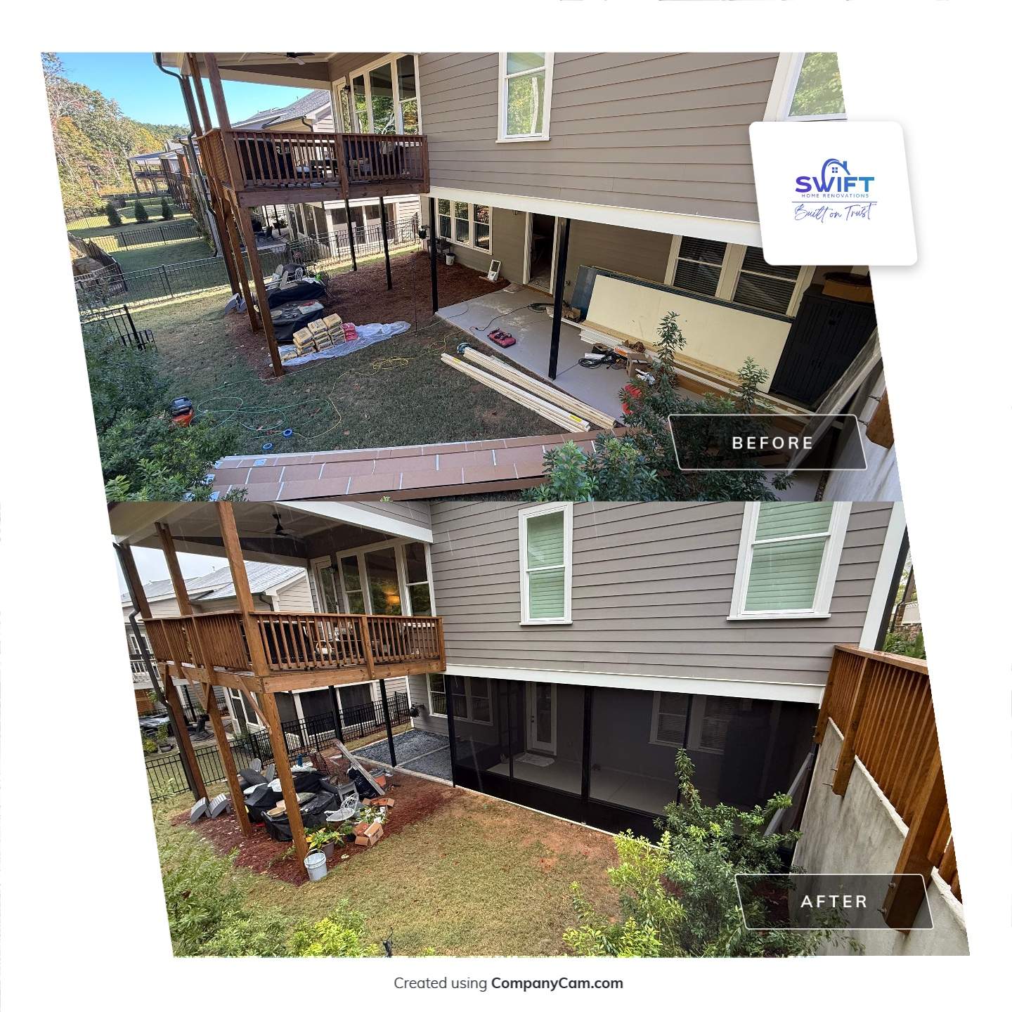 Screen Porch  by Swift Home Renovations 