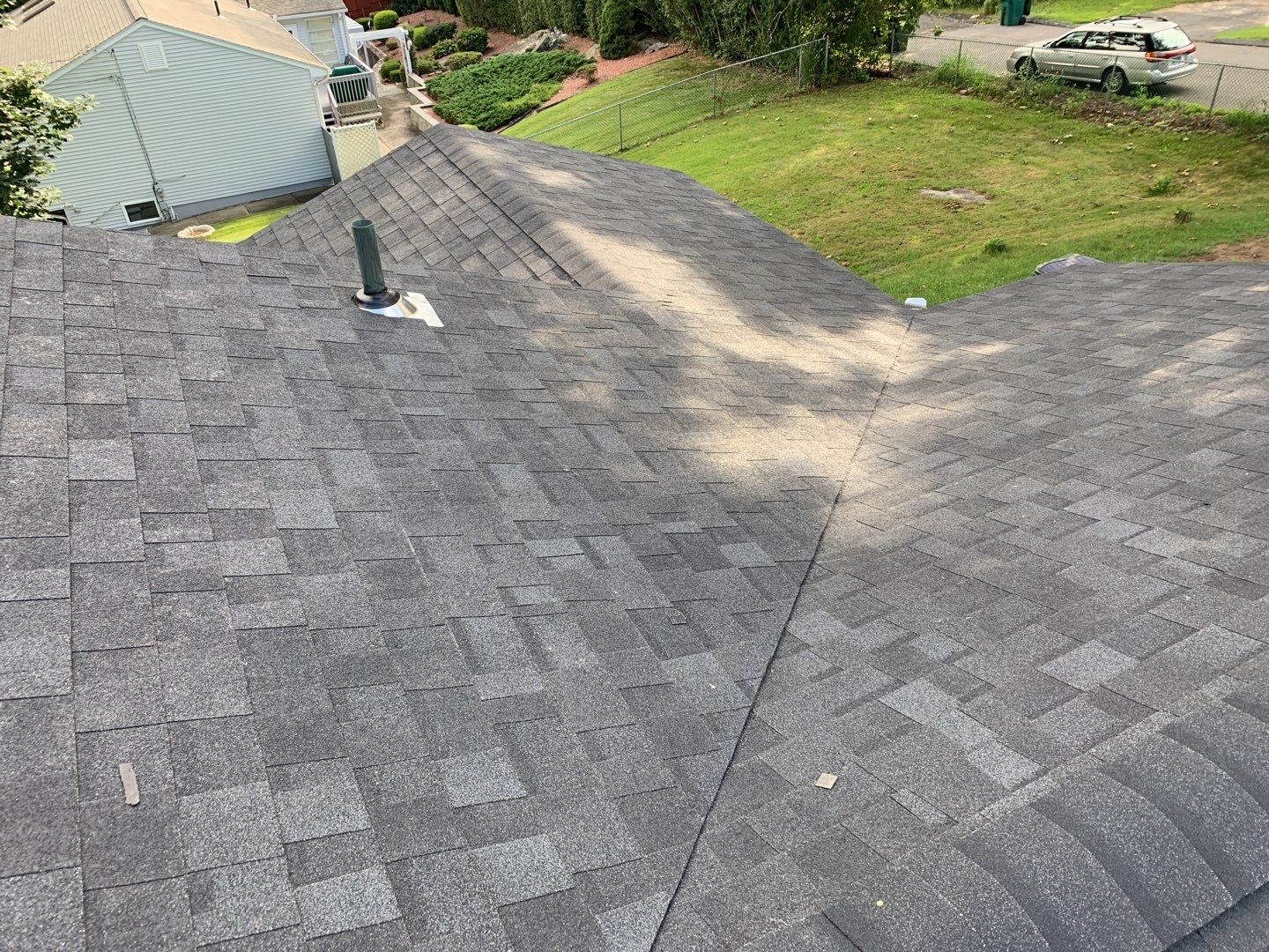 Siding Installation using Certainteed monogram charcoal gray Owens Corning Onyx Black by A Plus Exterior