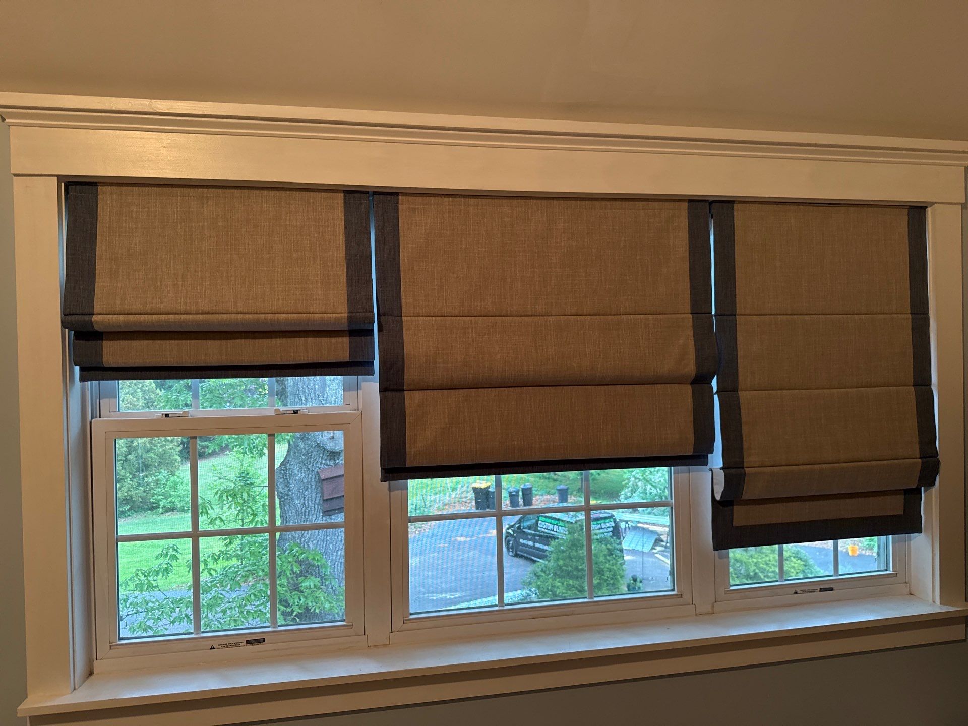 Roman Shade Project in Owings, MD by Southern Maryland Custom Blinds