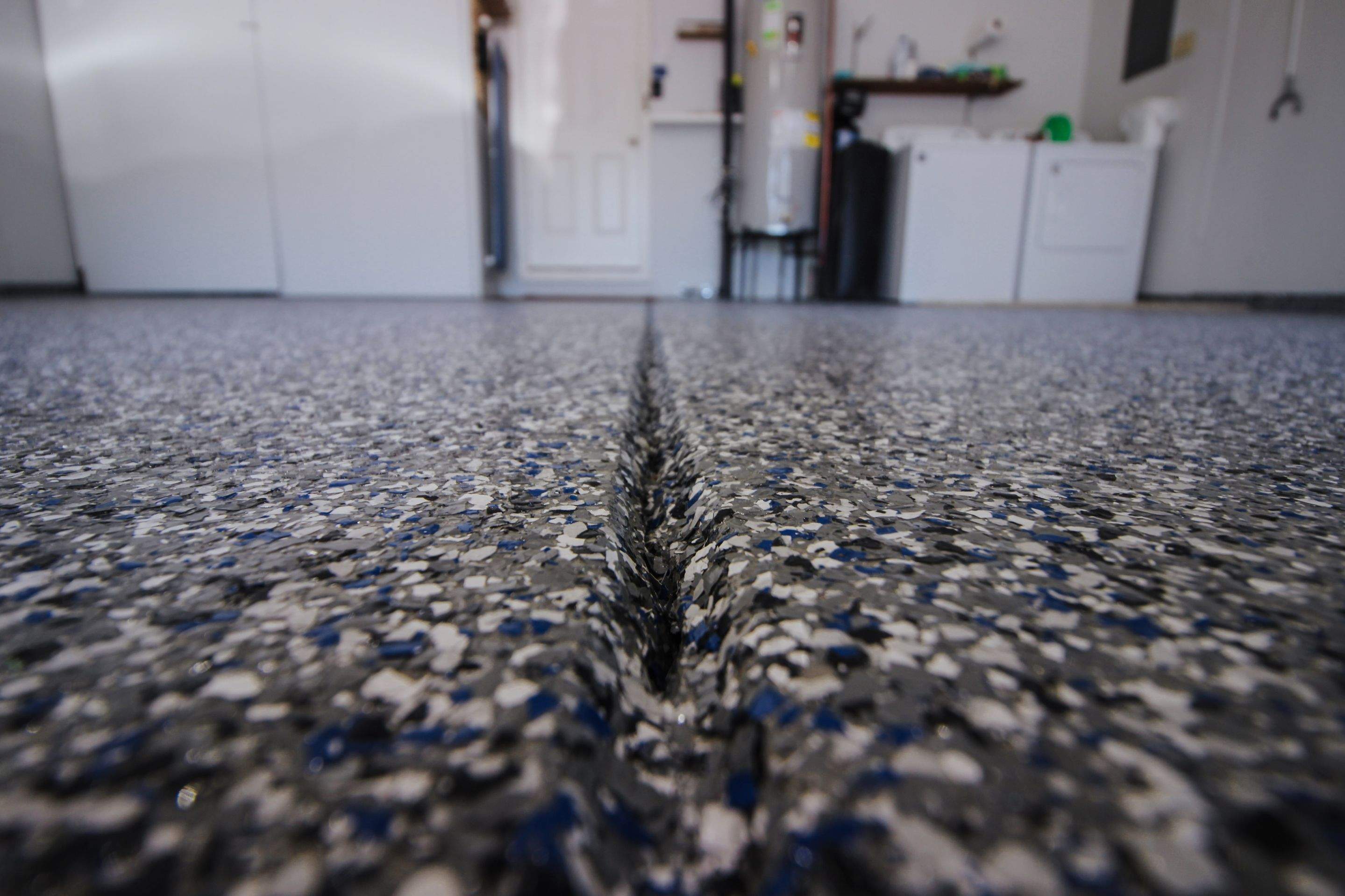 Garage Floor using Galaxy Blue by Your1DayFloor.com