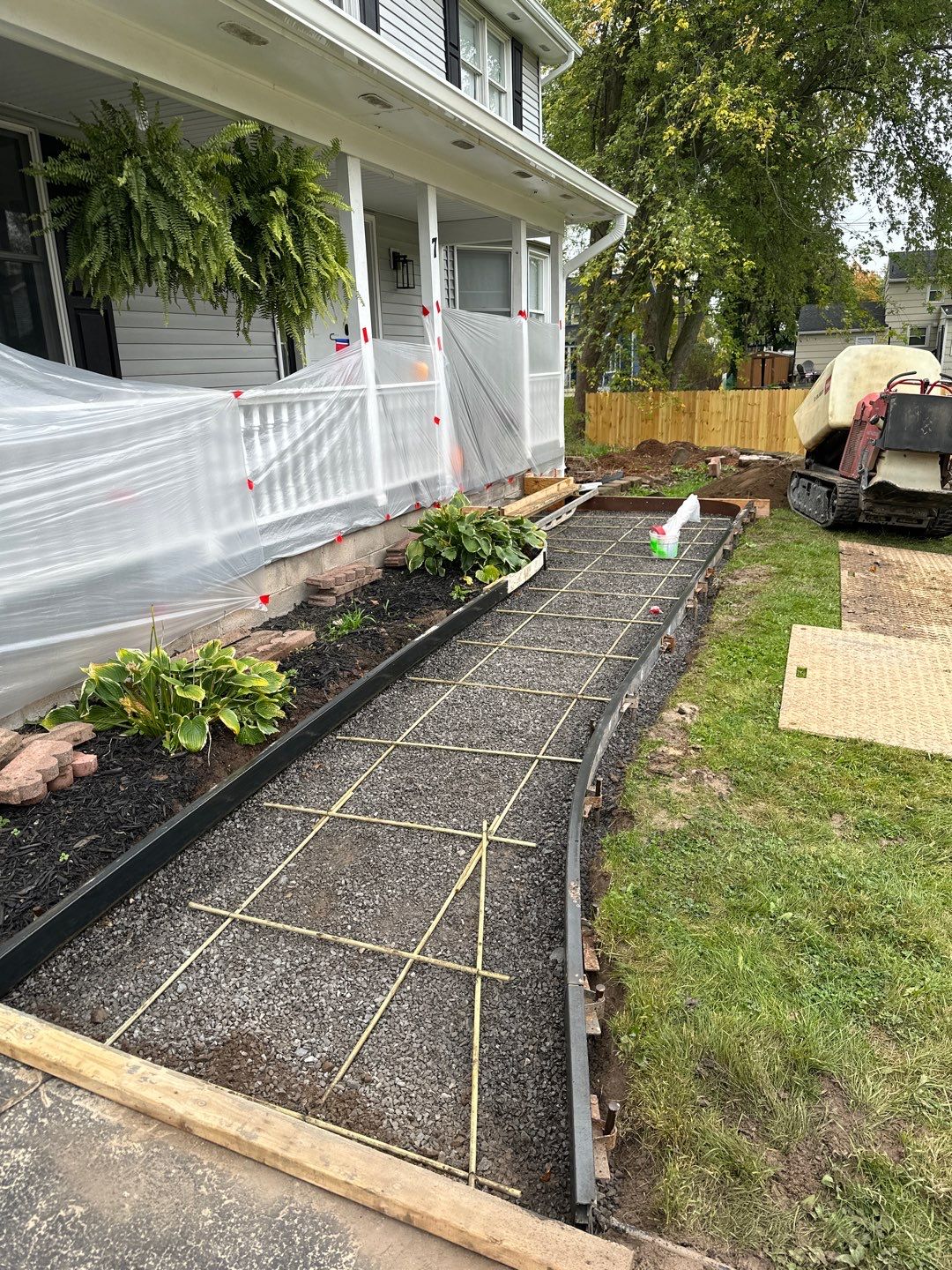 Broom Finish Walkway  by NG Masonry & Construction LLC