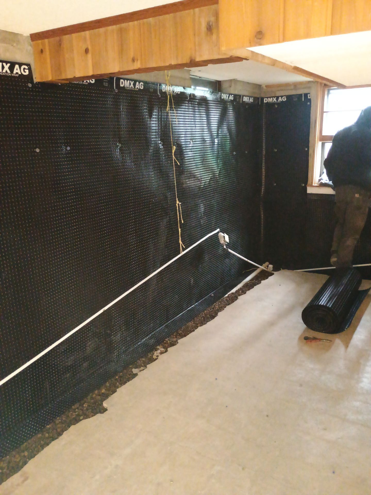 Interior Drain Tile & Foundation Crack Repair in St. Anthony, MN by Waterproofing Northeast