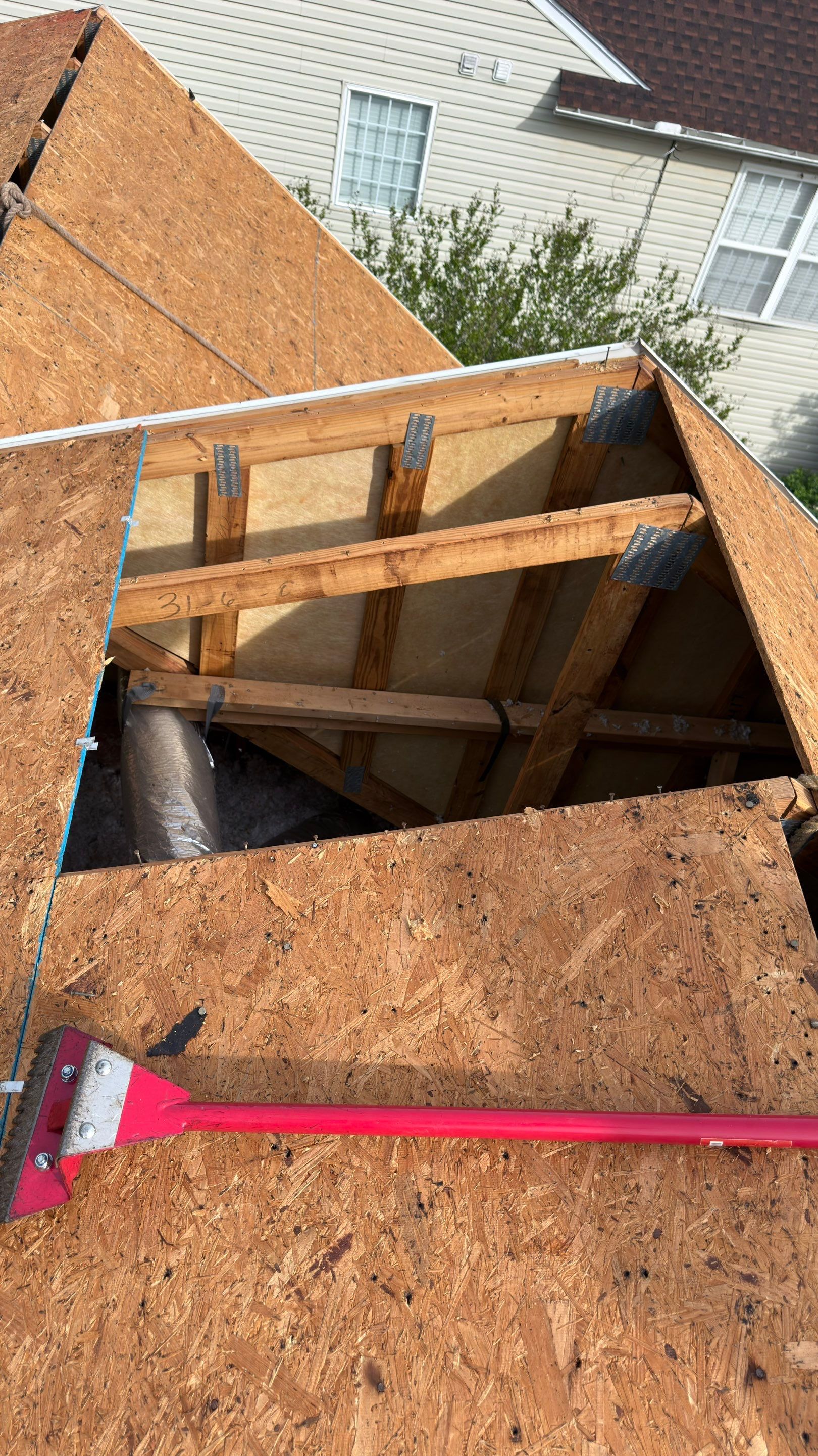 Roof and gutter replacement by hail and wind damage by Just Brilliant Restoration JBR