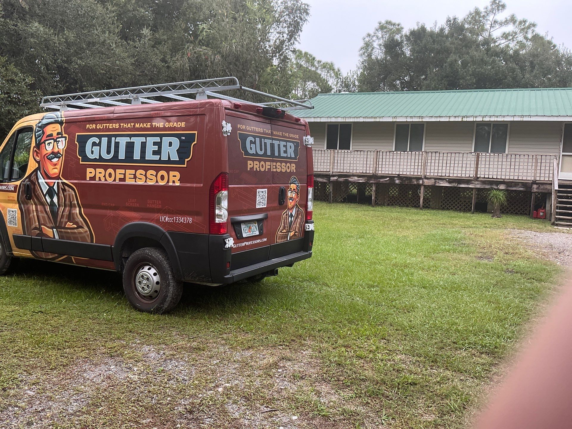Seamless Aluminum Gutter Installation using 6 Inch Seamless Gutters in North Fort Myers FL by Gutter Professors