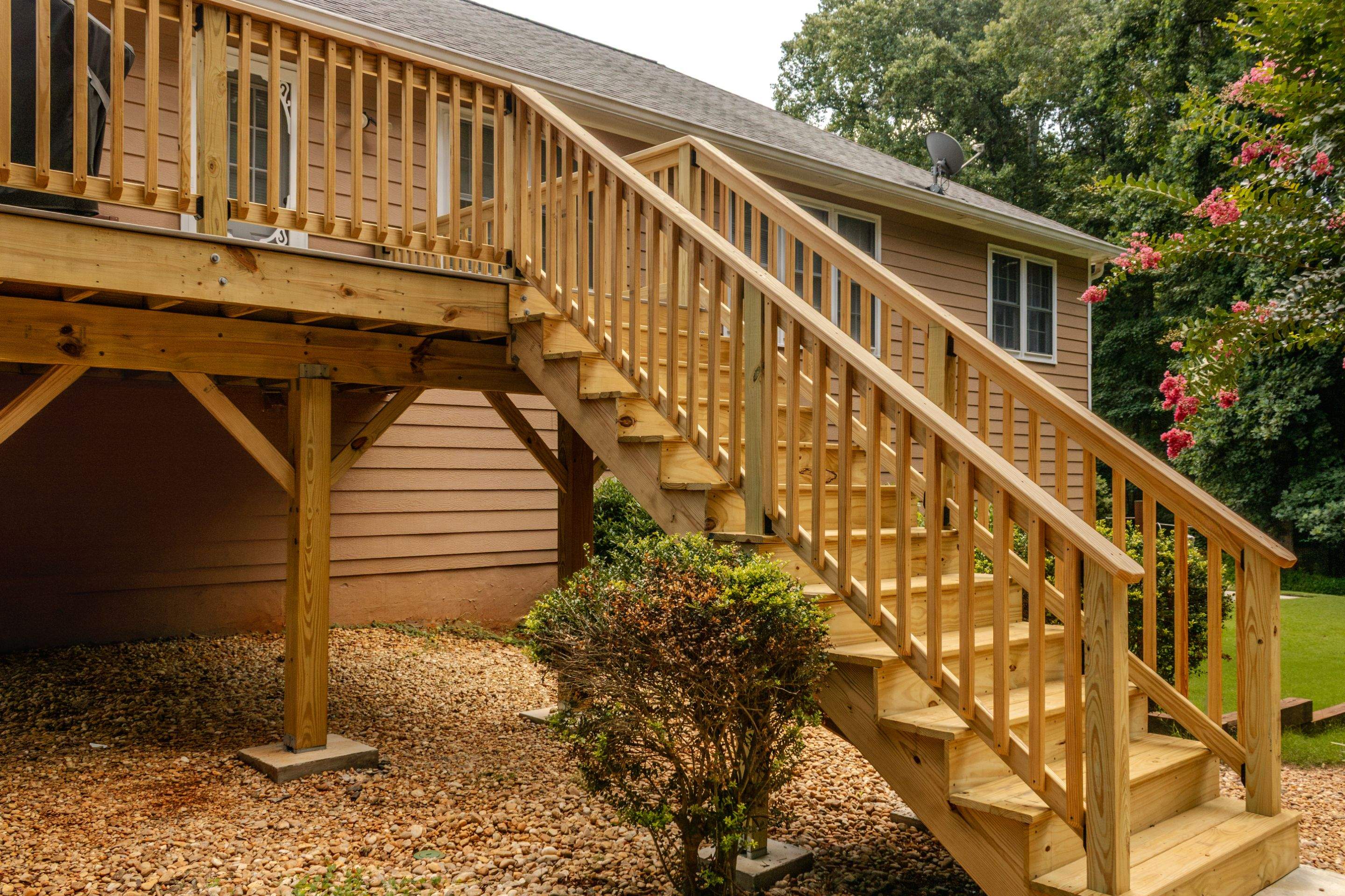 Lawrenceville, GA Deck Rebuild using Deckorators Venture Series and Pressure Treated Pine by Nelson Exteriors 