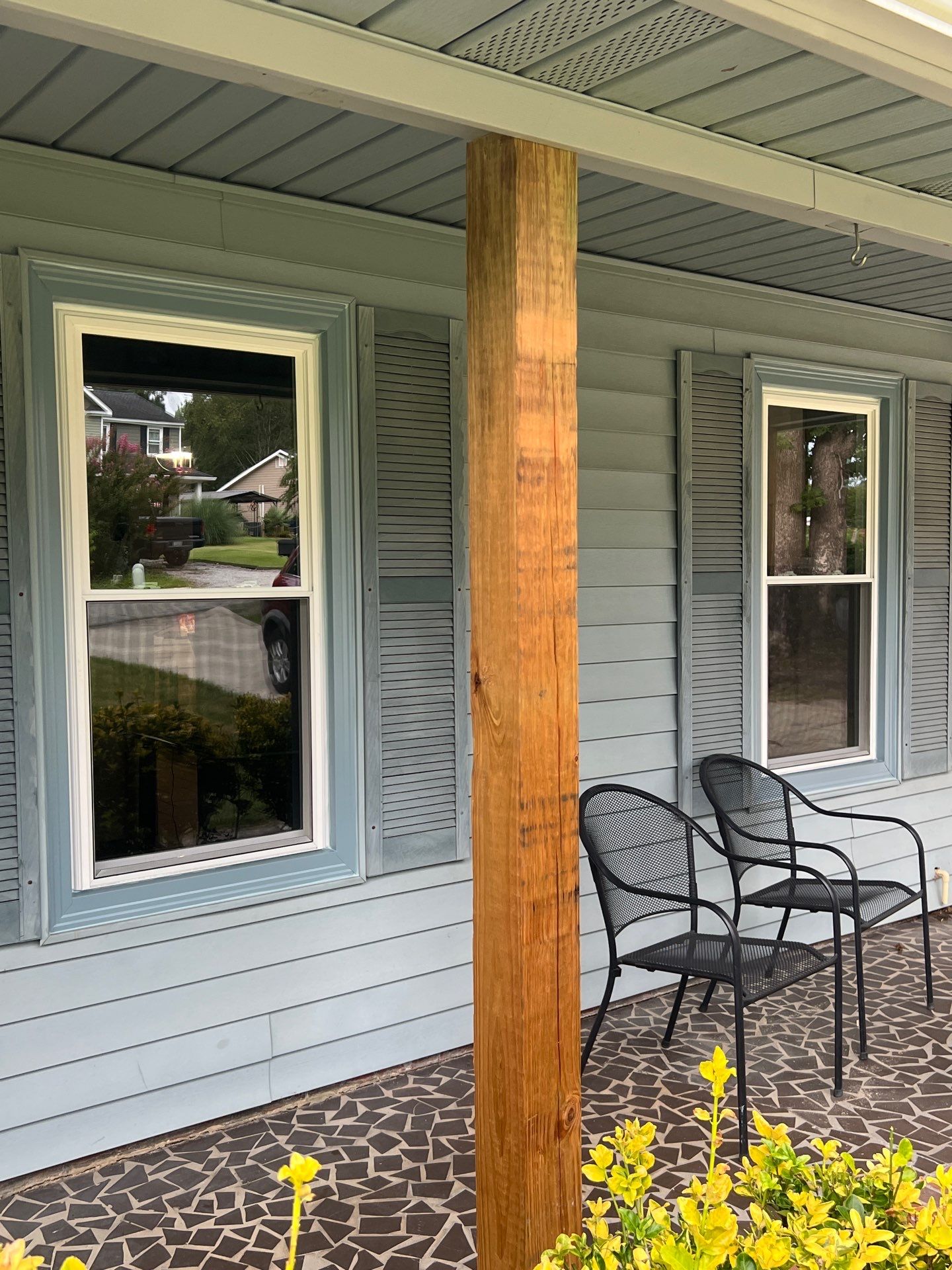 Twelve-Unit Vytex Window Replacement With Custom Blue Trim in Martinez by WindowMax