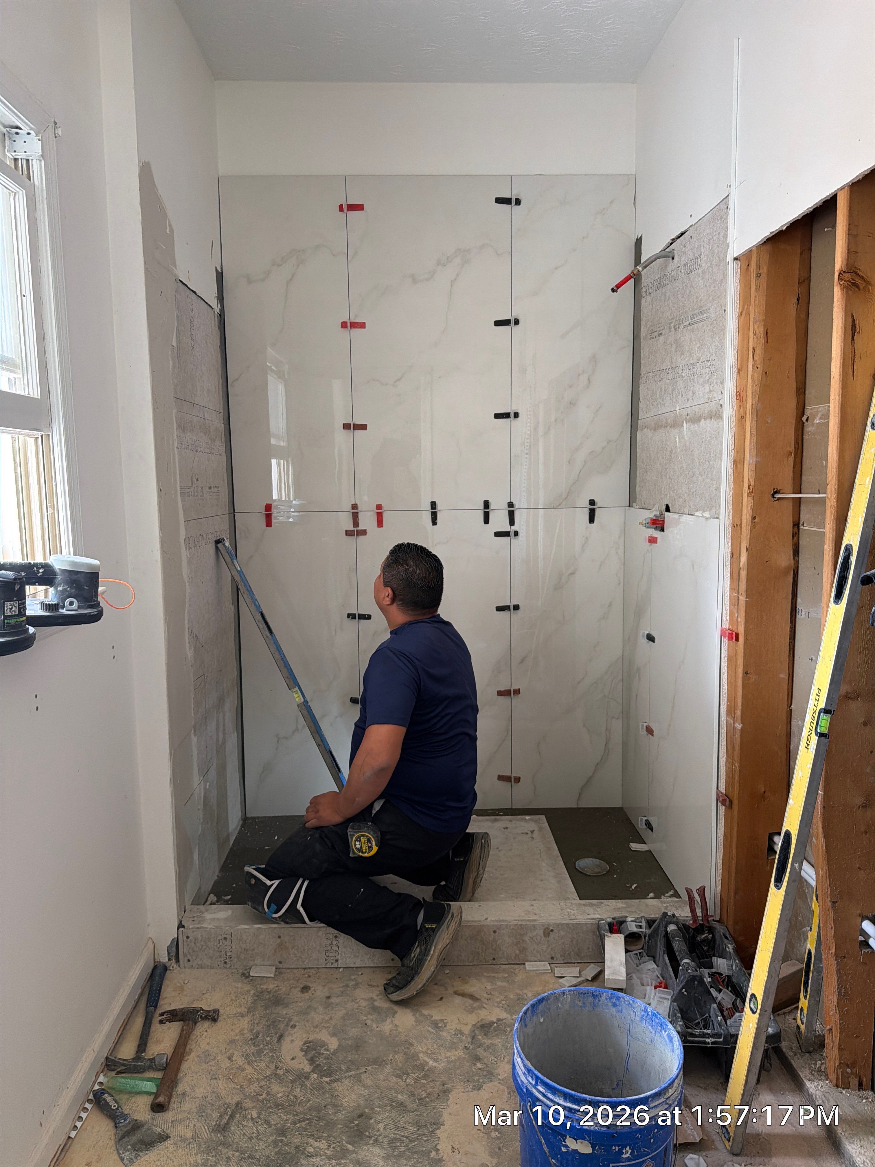 Covington Bathroom & Flooring Renovation by Praise God Painting, LLC