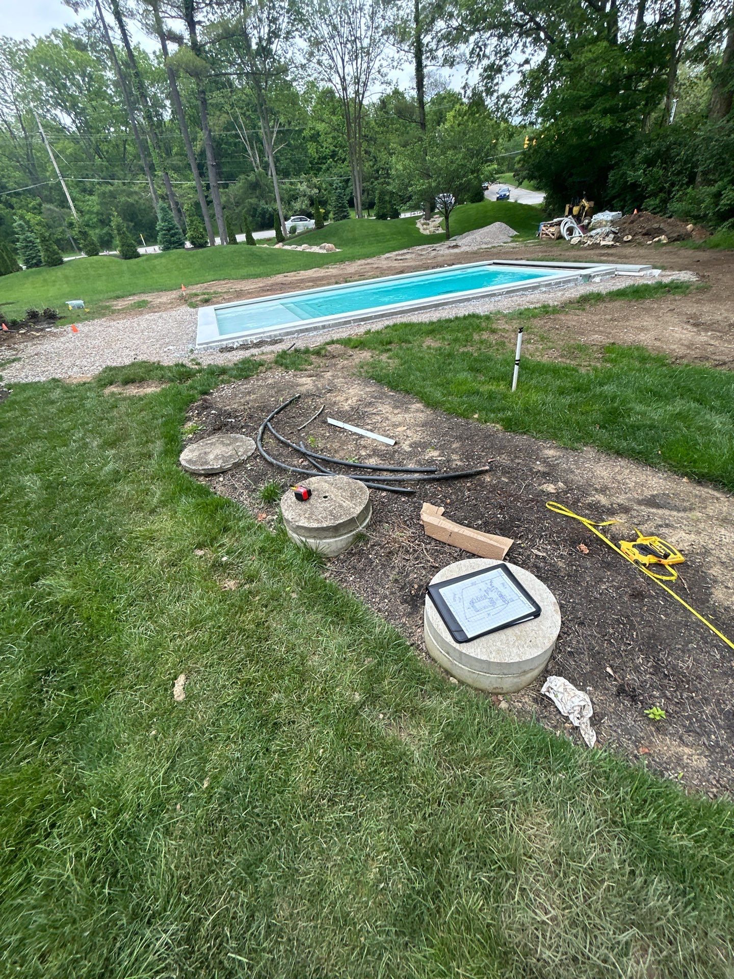 High-End Residential Turf Surrounding Pool in Powell by Southwest Greens Midwest
