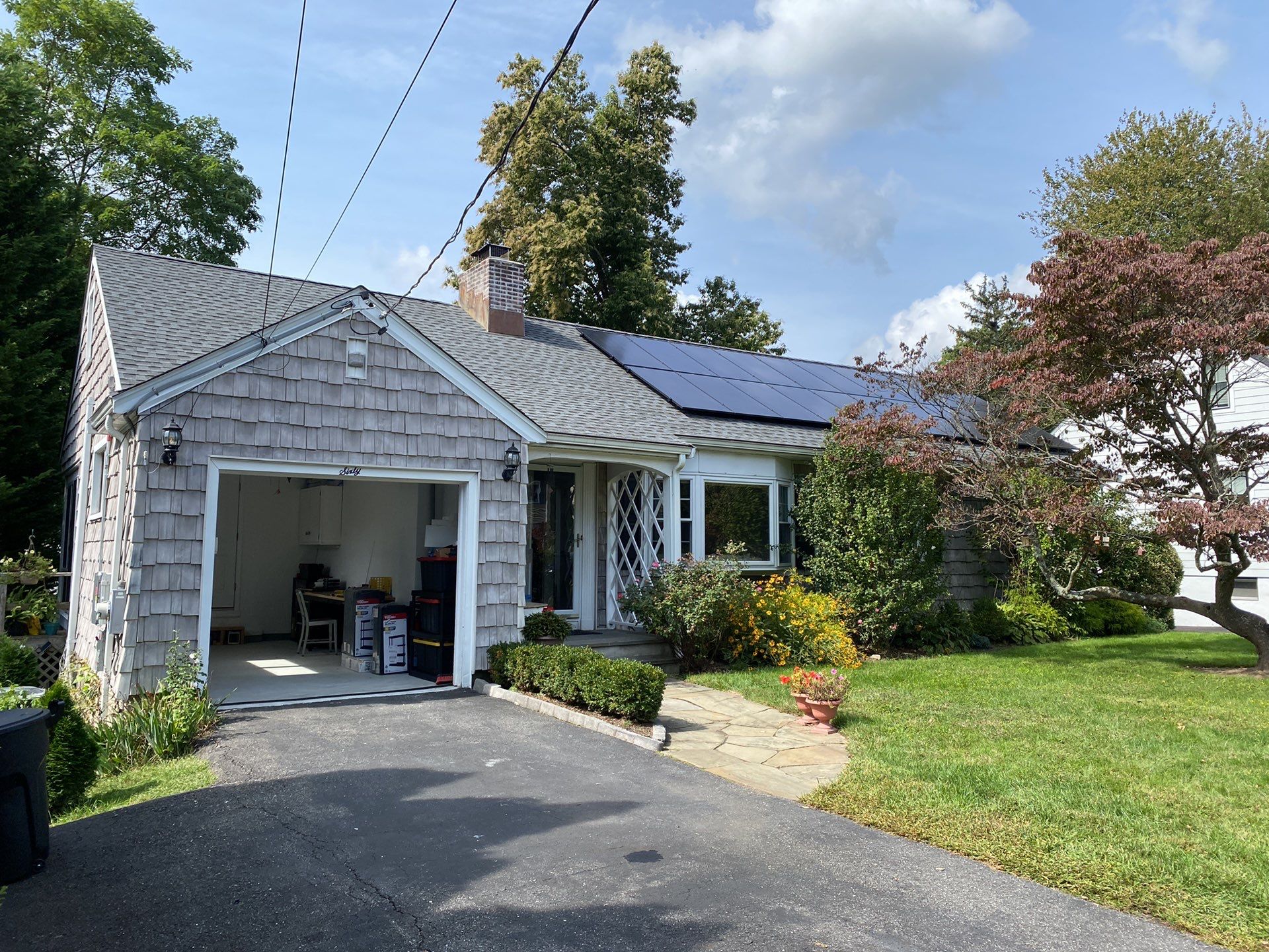 Solar Panel Installation with outlet box by Infinity Solar Systems