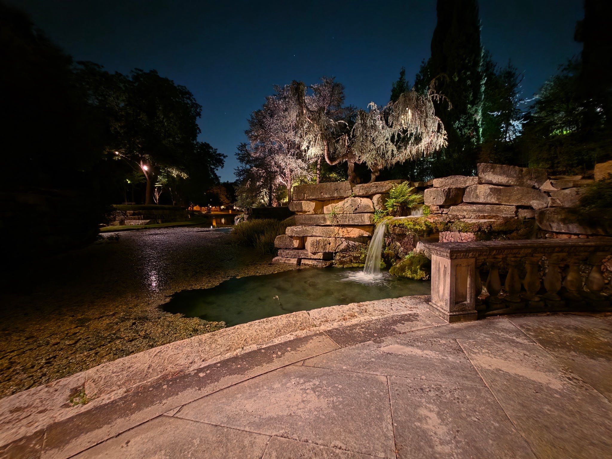 Glen Abbey HOA Park in Dallas by Outdoor Lights + Shades