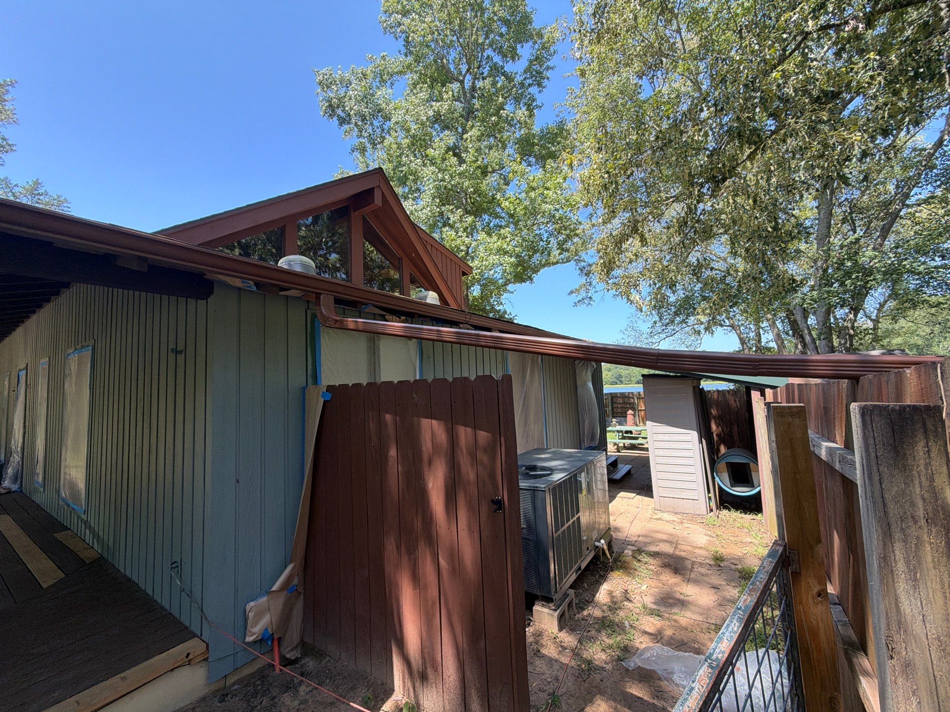 Careful Stain Work & Fresh Color on Unique Property Tyler, TX by Quality Coats Painting