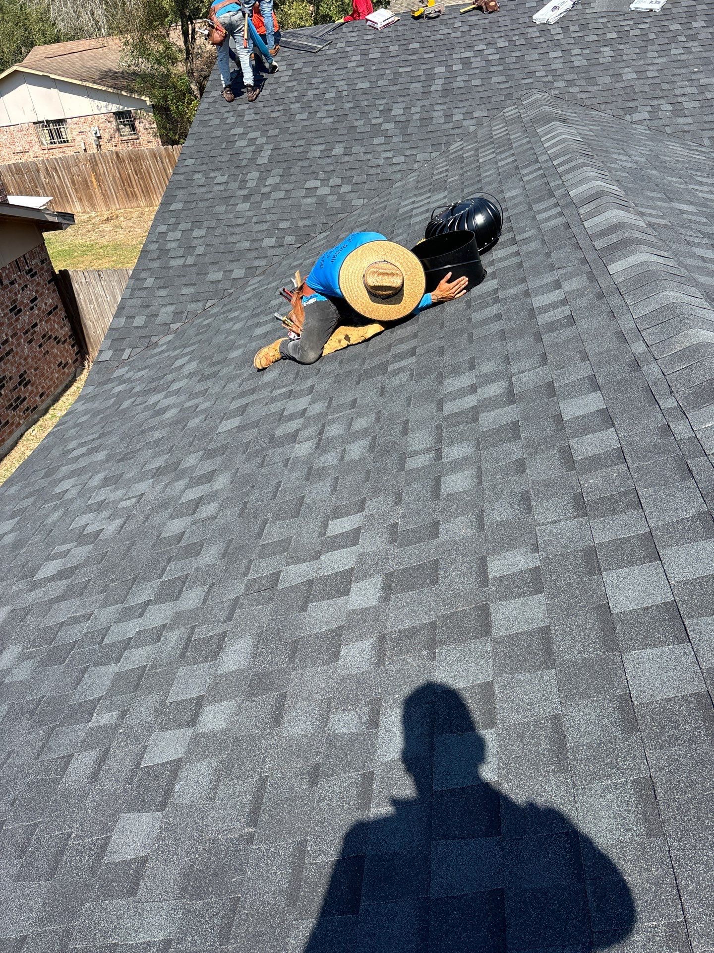 Residential Roofing Installation using Owen's Corning Duration (Lifetime) Shingles by Roof Repair Company