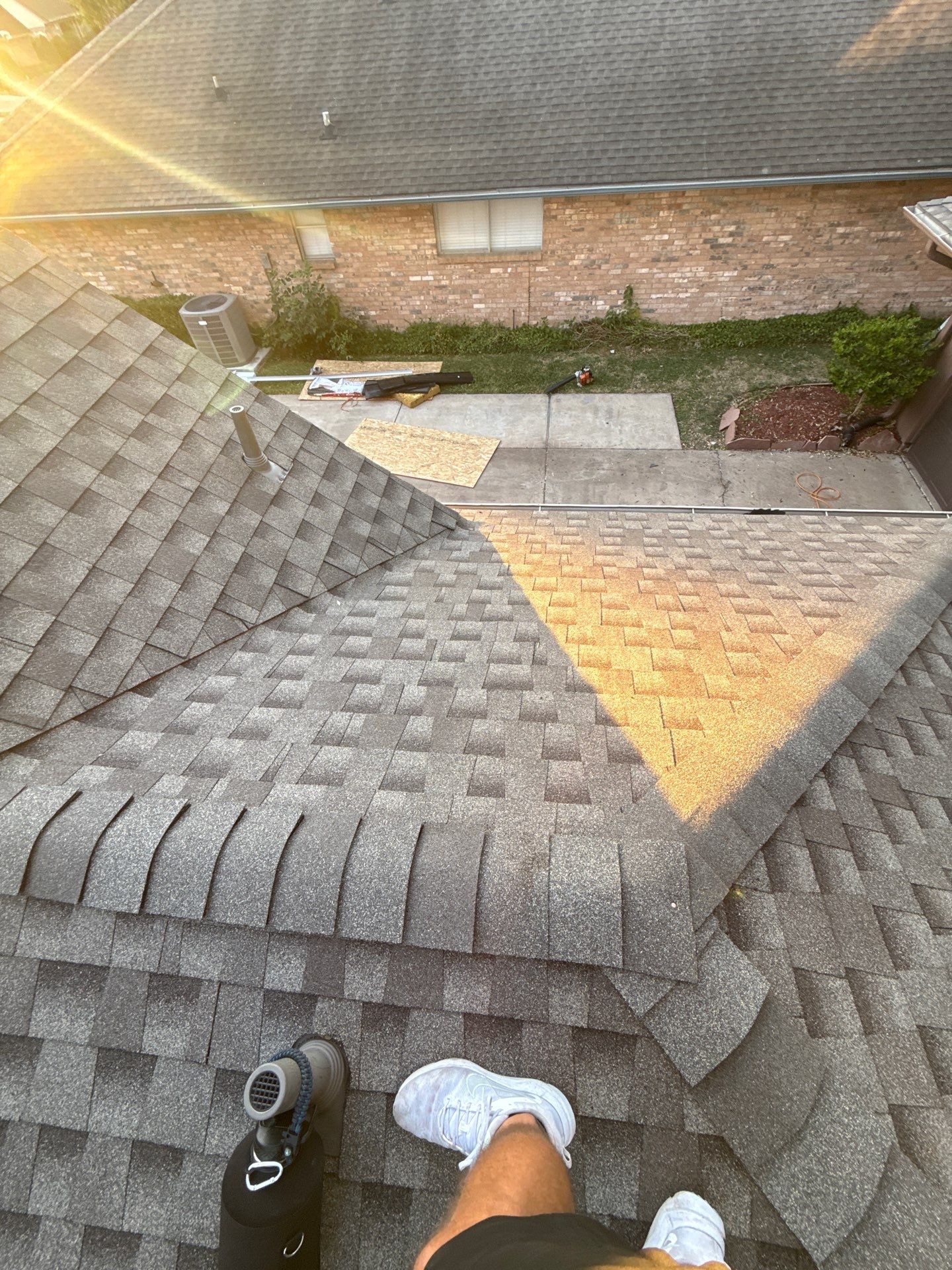 Residential Roof Replacement using GAF HDZ - Weathered Wood by Elite Roofing LLC