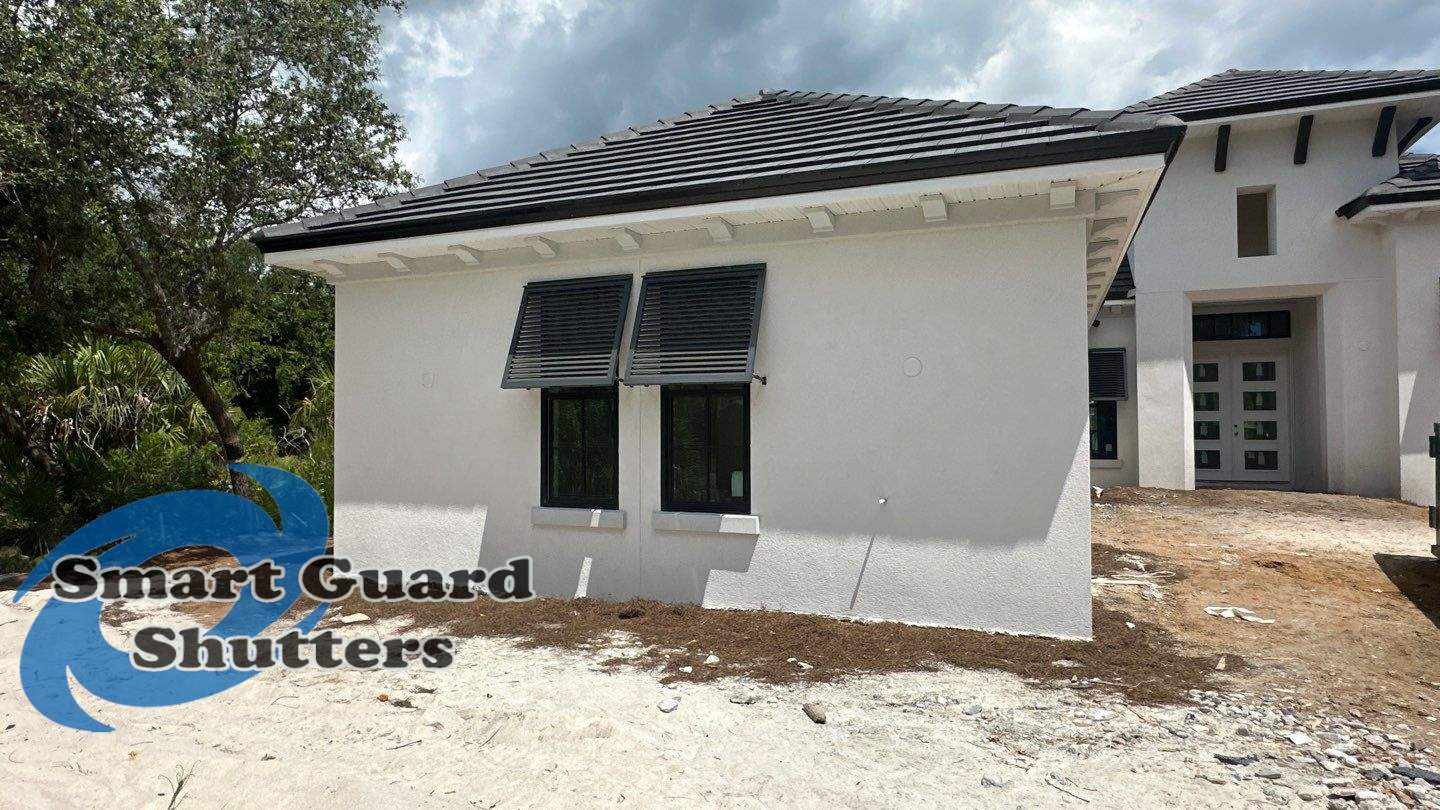Decorative Bahamas in Traffic Grey B by Smart Guard Shutters