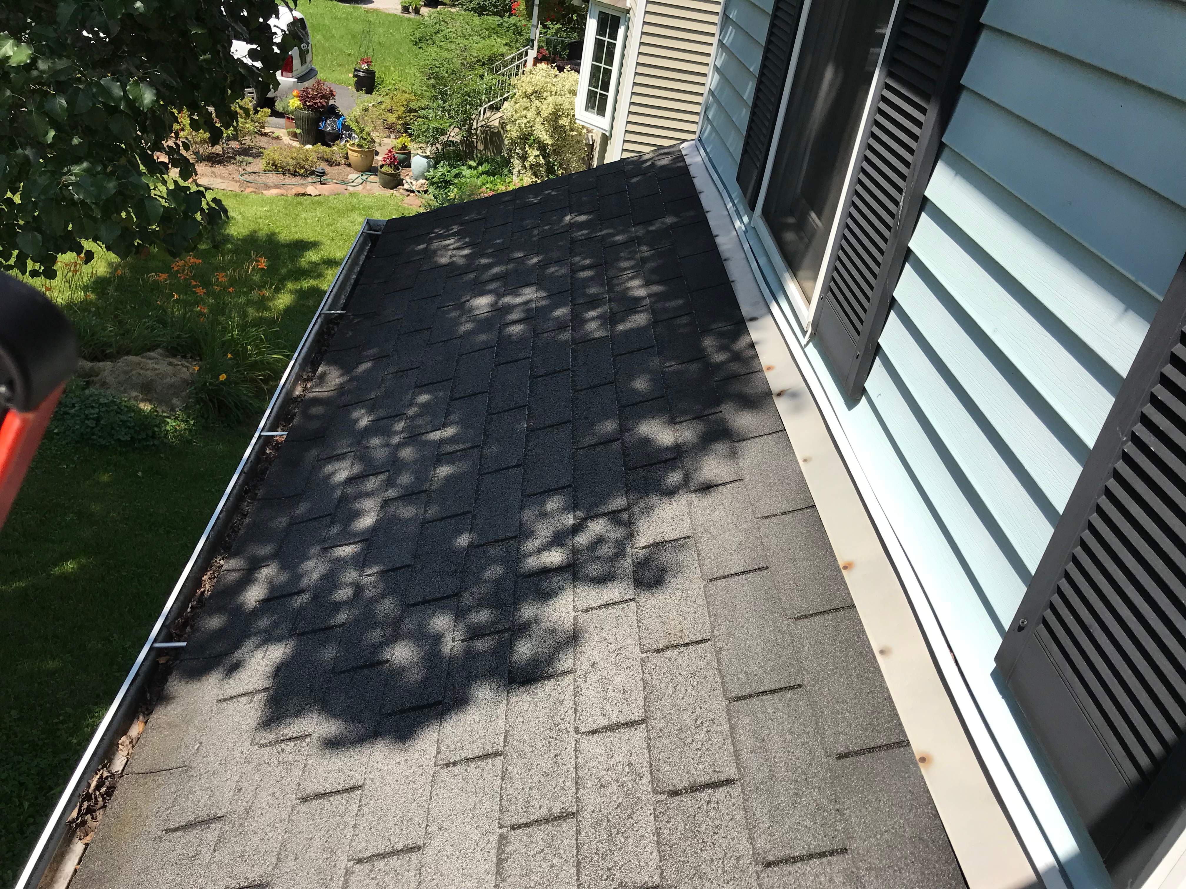 Residential Roofing Installation using Silver Birch Shingles  by Alpha Design Services