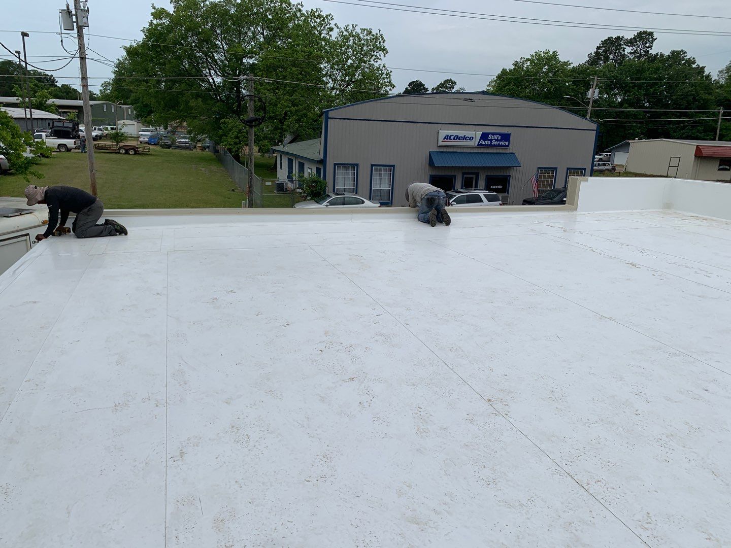 Store Building in Hope by Hostetler Roofing