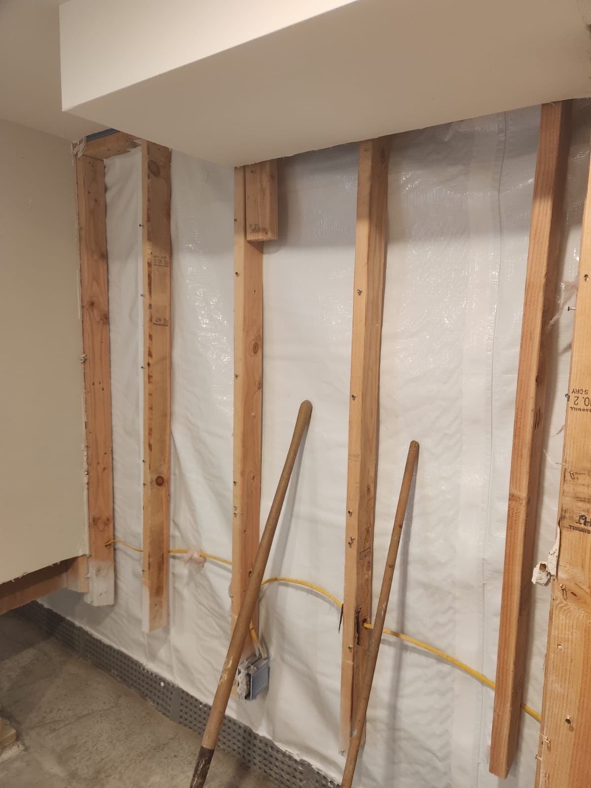 Interior French Drain & Wall Vapor Barrier Boonton NJ by Pure Service Pro, LLC 