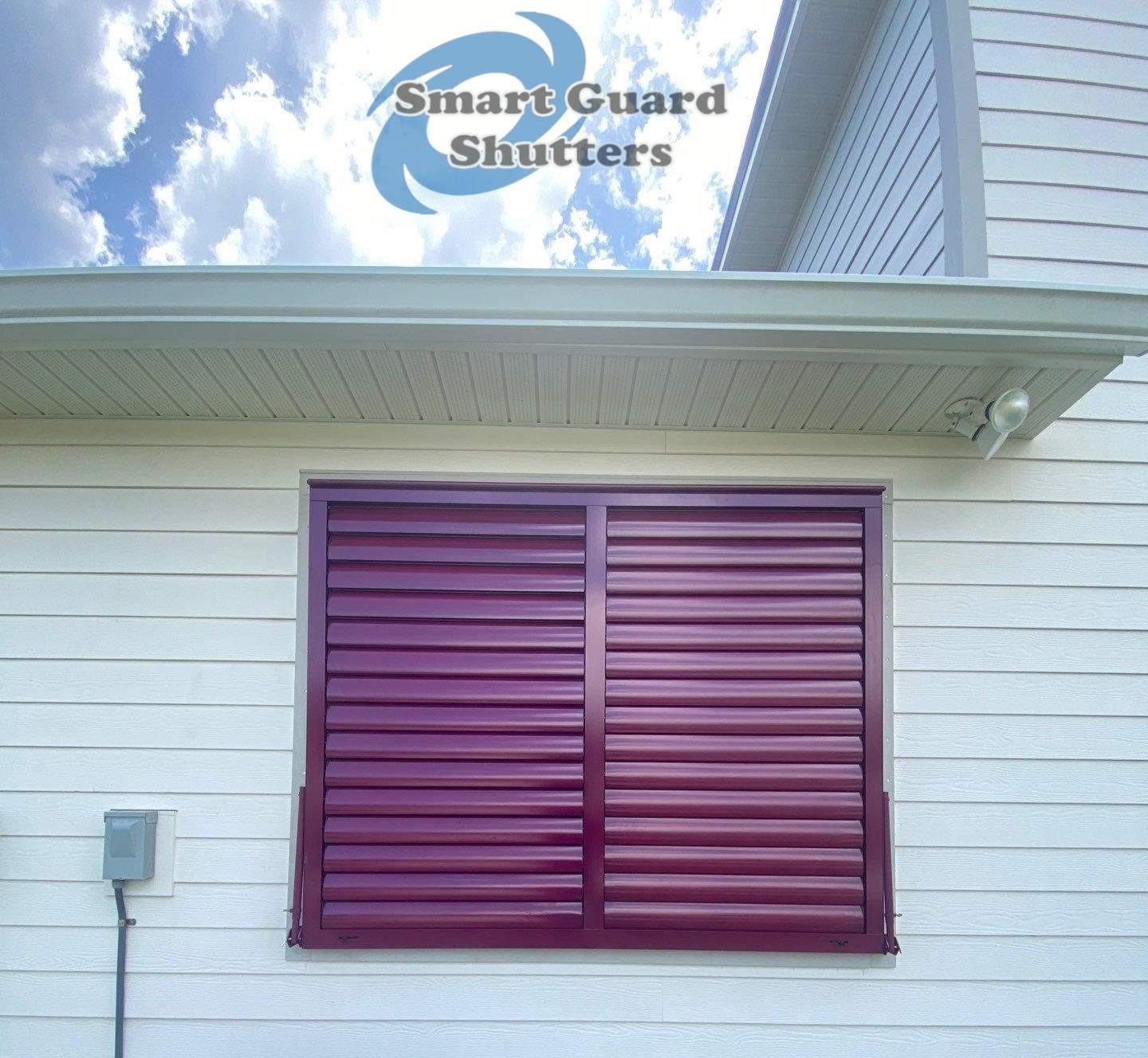 Impact Bahamas in Claret Violet by Smart Guard Shutters