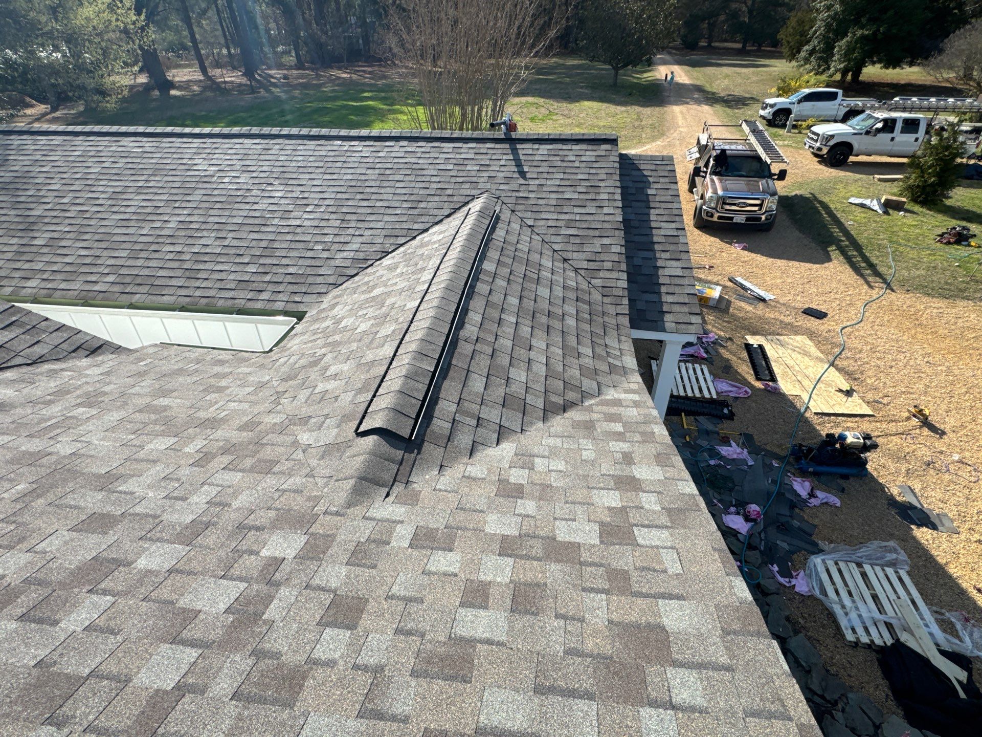 Roof Replacement in White Stone by Cade Construction
