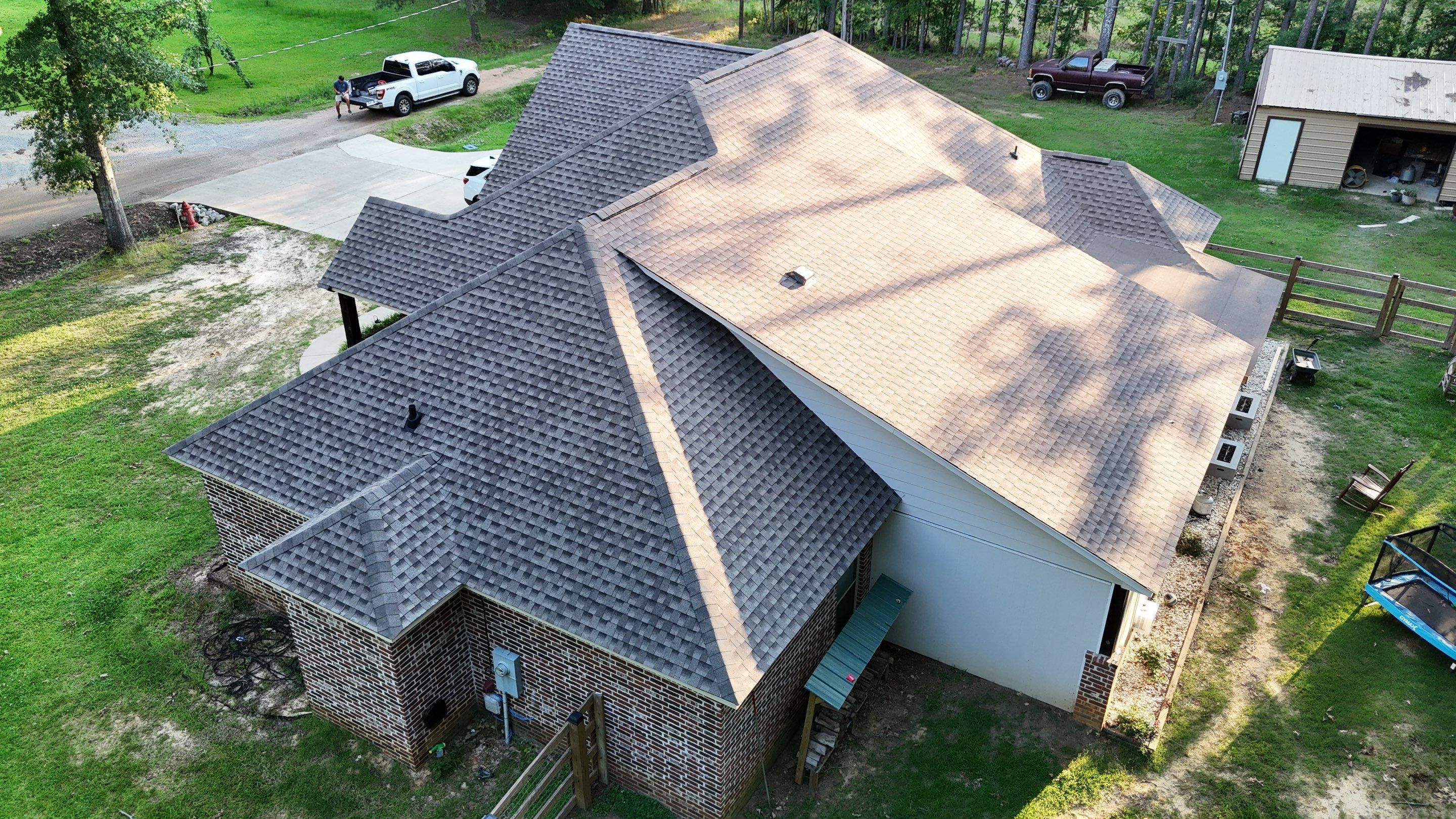 GAF 50-Year Weathered Wood  by Roberson Construction LLC