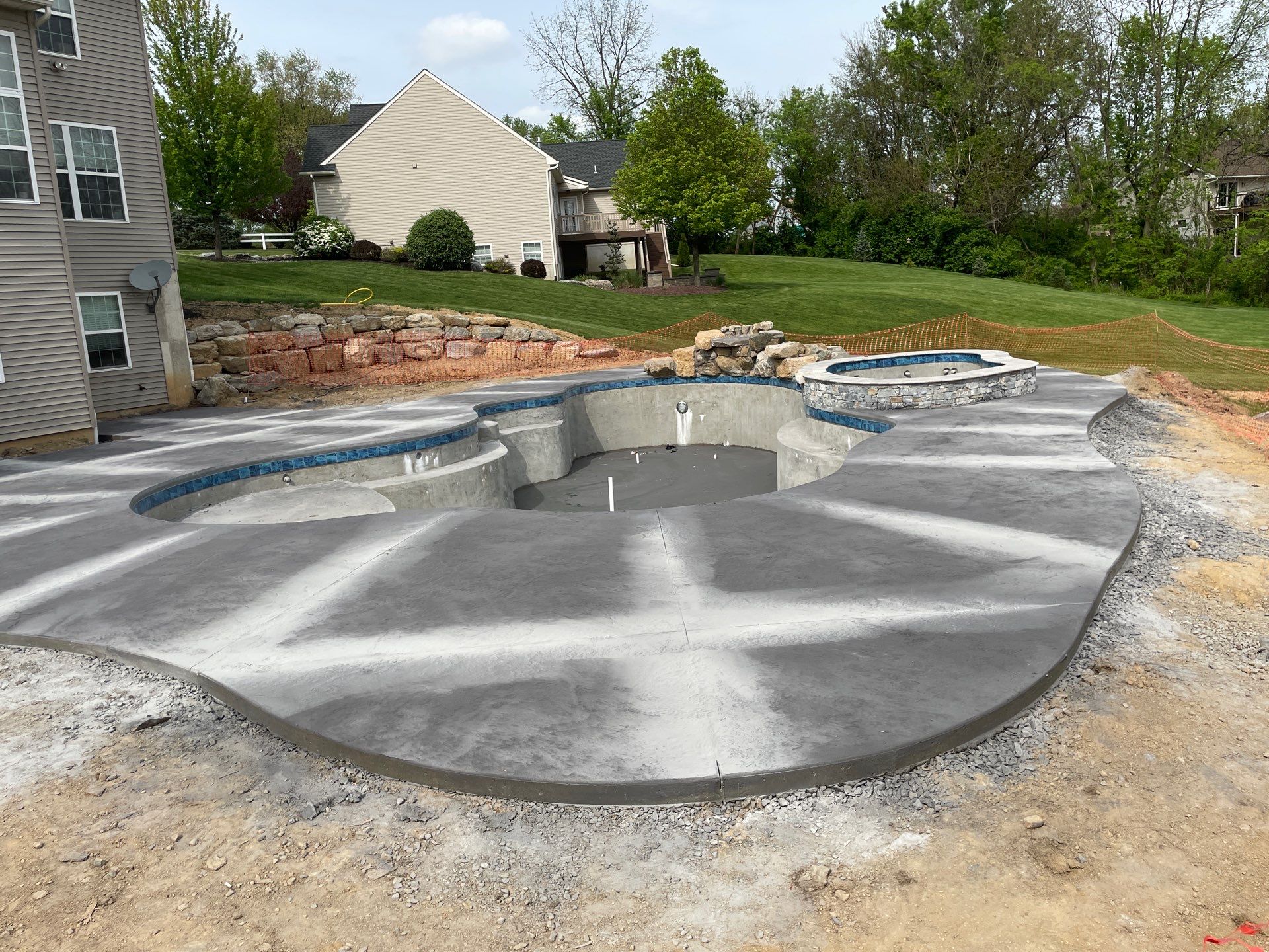 Stamped Pool Deck in Whitehall, PA by Architectural Concrete Design