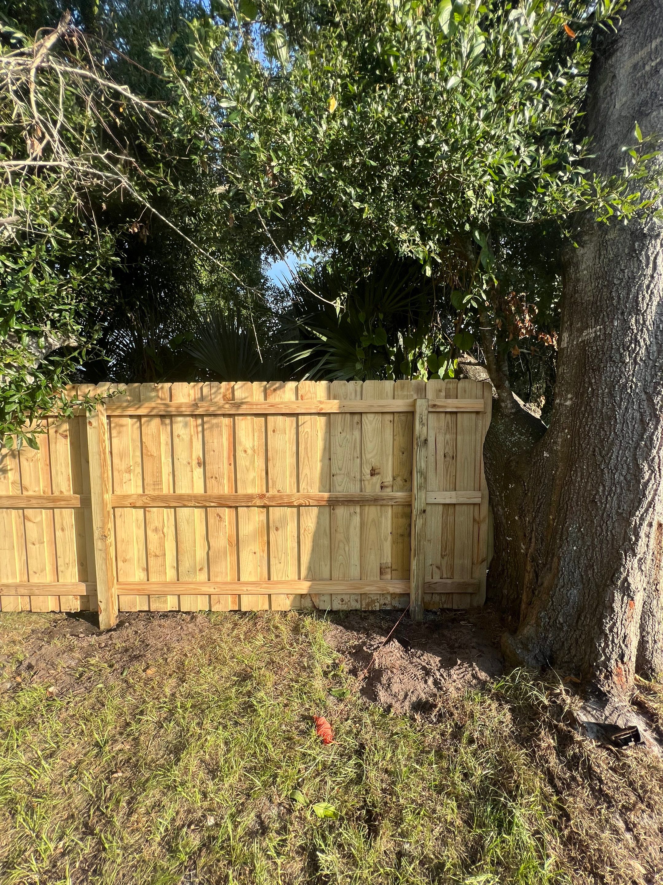 Wood Fence Installation using Wood Pressure Treated Fence  by Asap fence and gates, LLC