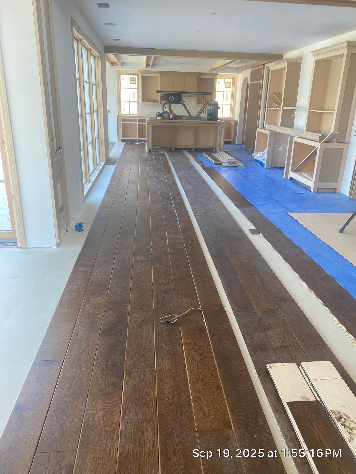 Stunning Ada Brownstone - Custom Staircase, Pattern Floor by RTBaldwin Hardwood Floors