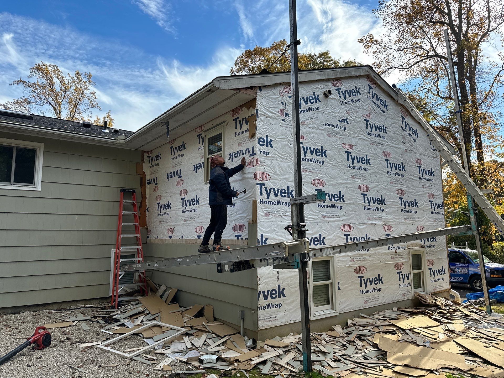 New Roofing, Siding front door by A Plus Exterior
