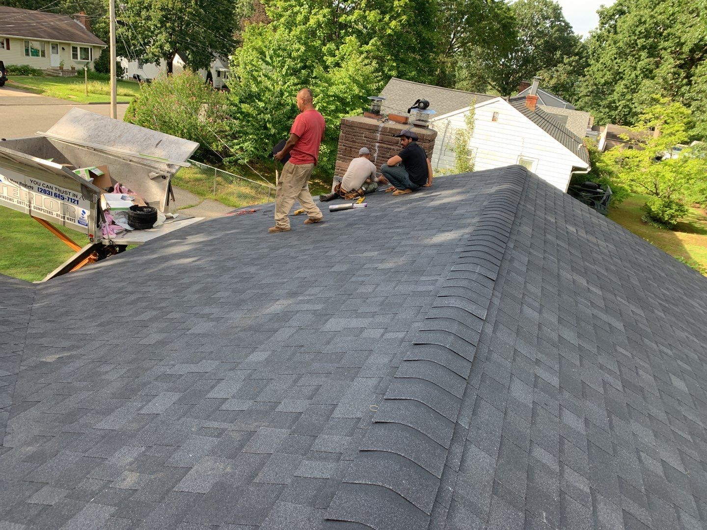 Siding Installation using Certainteed monogram charcoal gray Owens Corning Onyx Black by A Plus Exterior