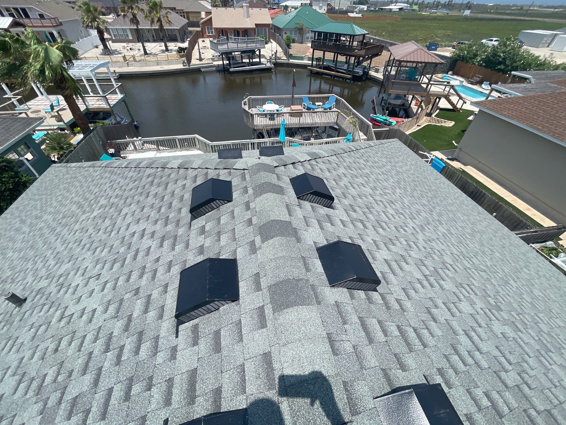 Residential Roofing Installation using GAF HDZ Slate by Lighthouse Roofing