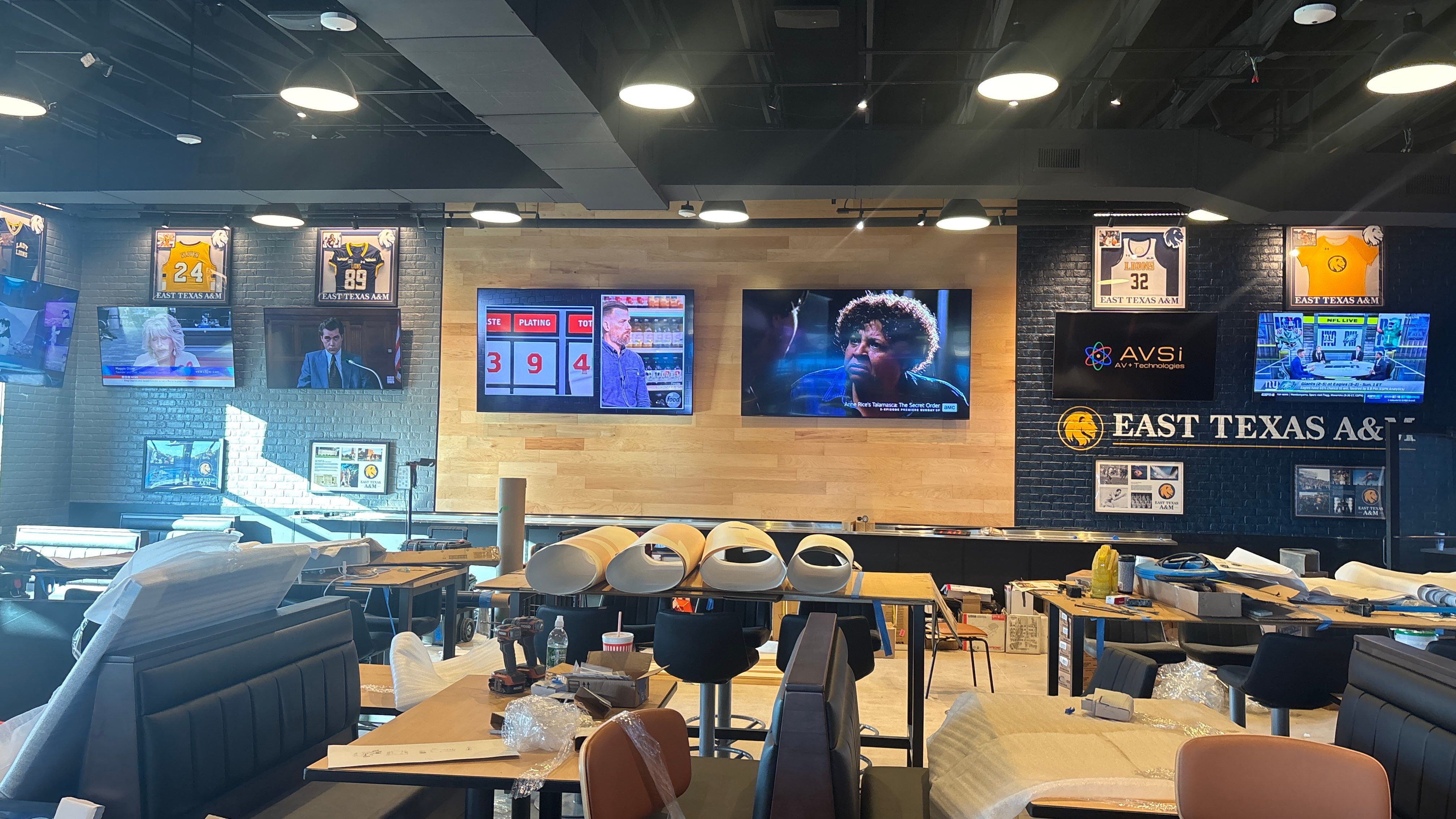 New Sports Bar AV install by AVSi