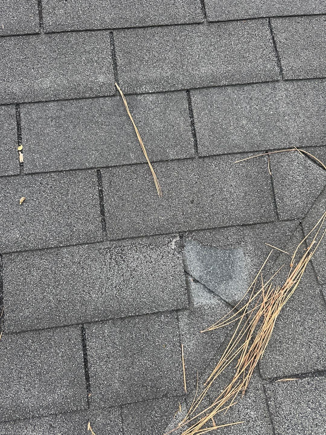 Hail Damage using Owen's Corning Duration (Lifetime) Shingles by Roof Repair Company