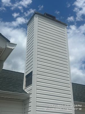 Chimney Chase Repair and Exterior Panel Replacement in Wilmington, NC