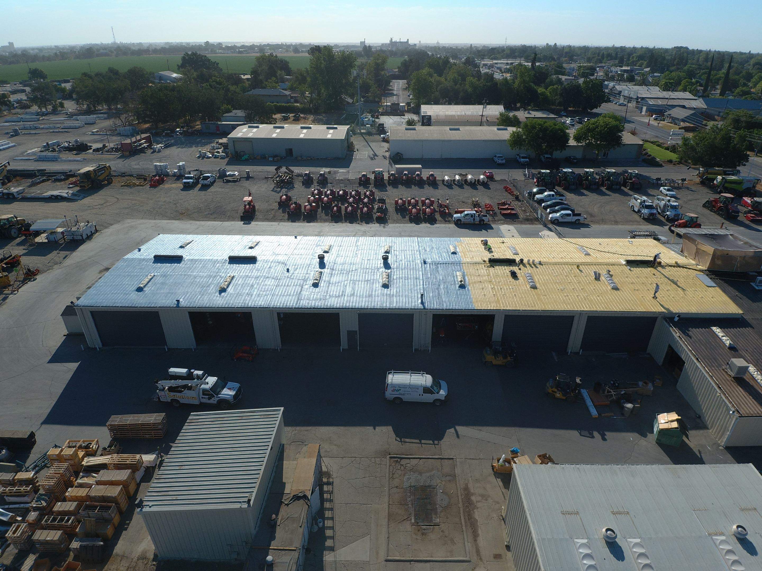 Spray foam and coatings using Conklin Benchmark/PUMA XL coatings and spray foam by Straight Edge Roofing Inc