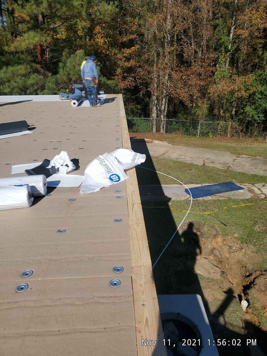 Commercial Roofing Installation using 50 mil PVC by Hostetler Roofing