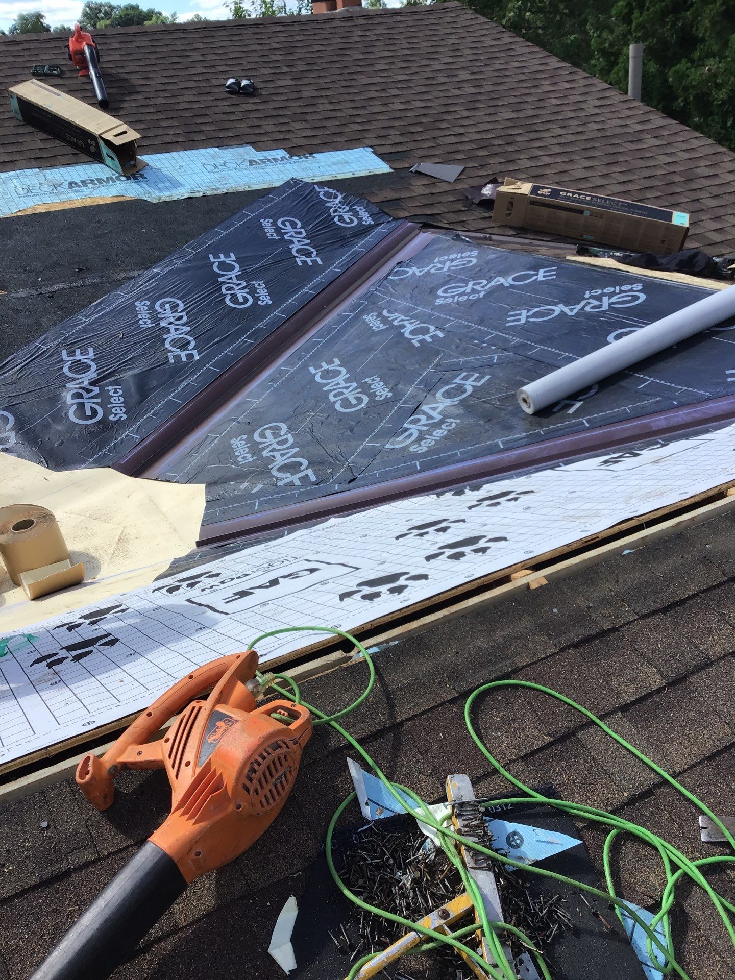 Velux Skylights, GAF Roofing, Front Porch Overhang by Northwest Construction