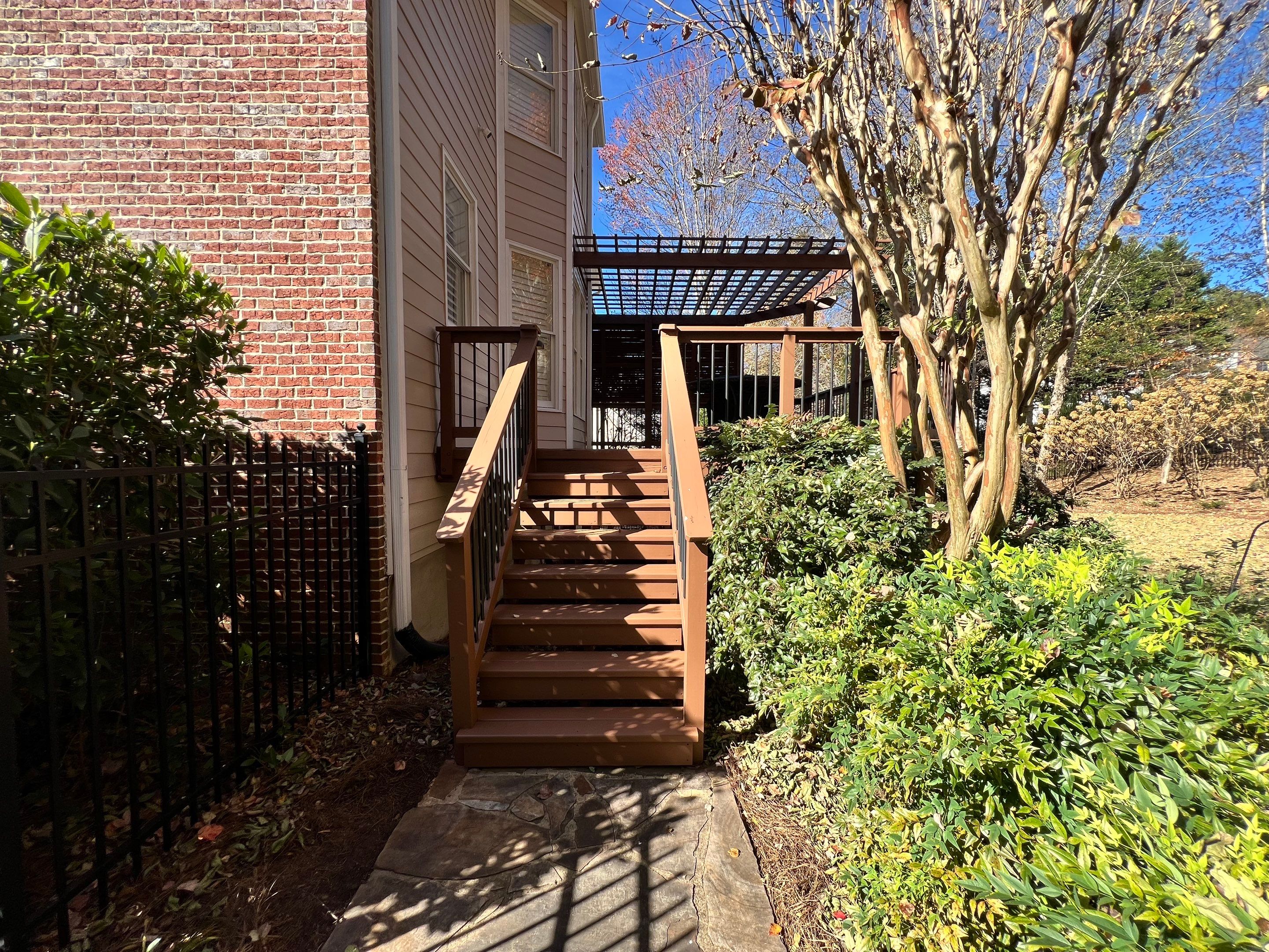 Exterior Deck and Pergola Staining Project in Kennesaw by Swift Home Renovations