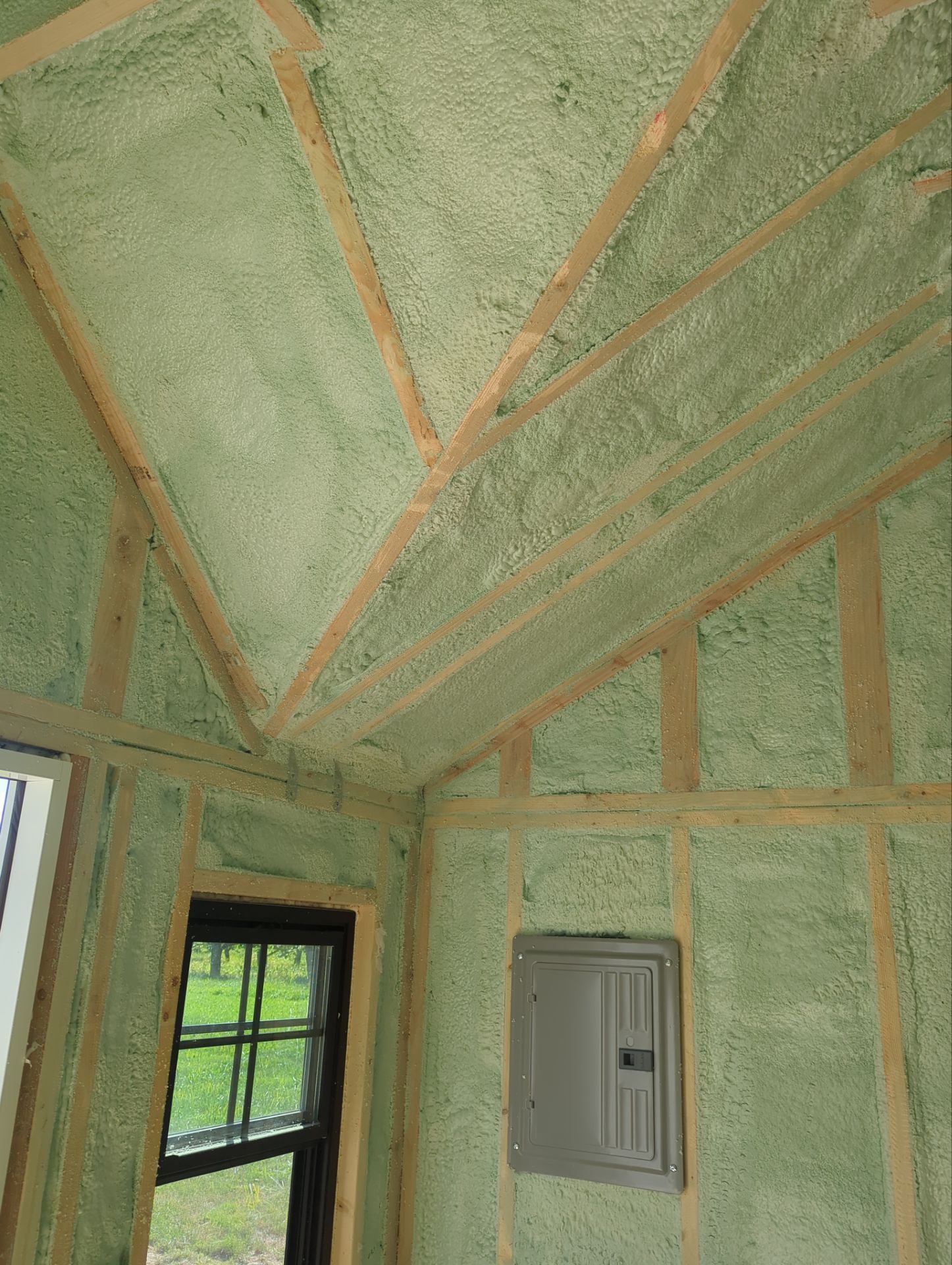 Exterior Walls using Closed Cell Spray Foam by NYS Foam & Energy