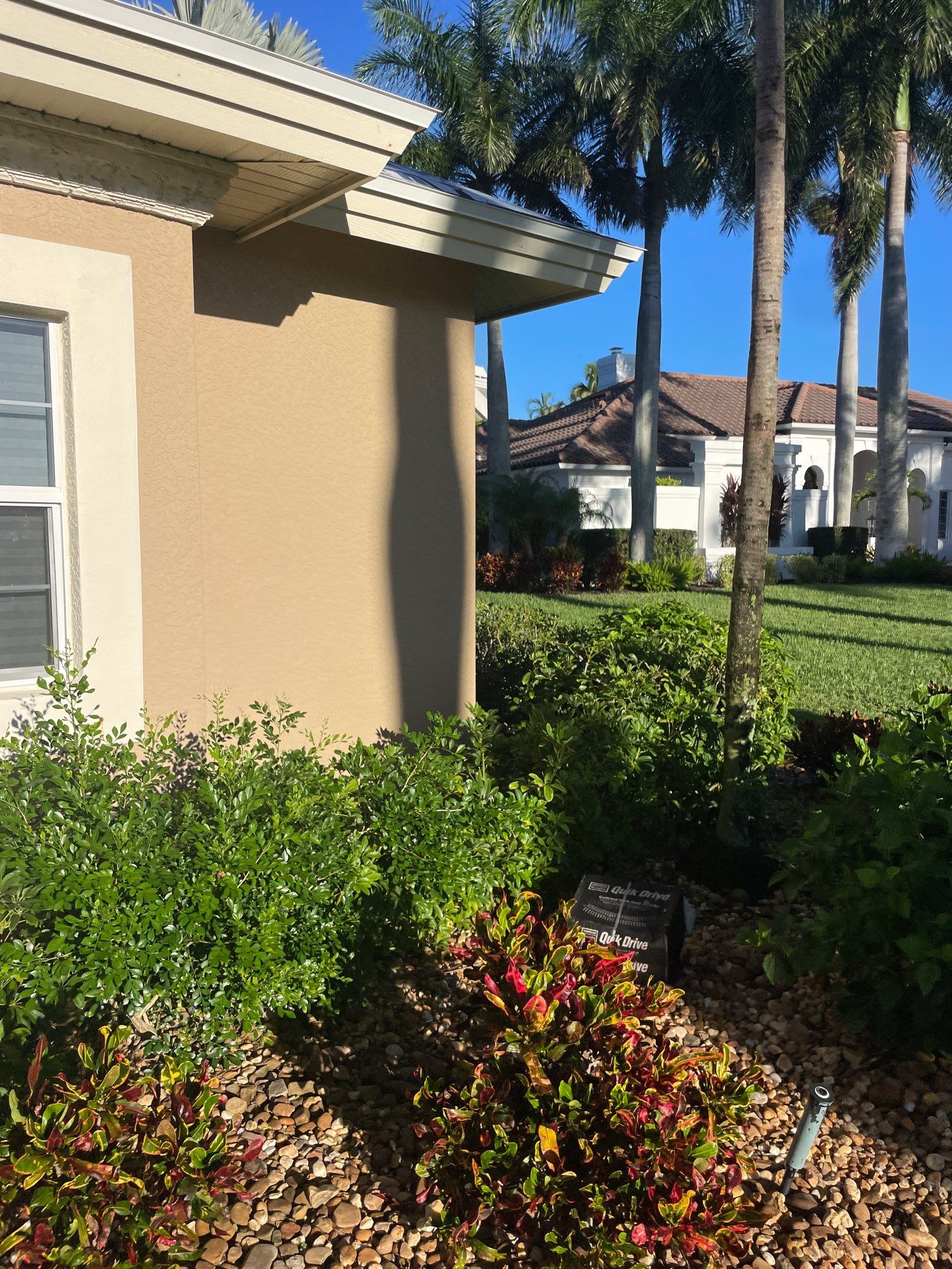 White Vinyl Soffit Installation in Fort Myers FL by Gutter Professors