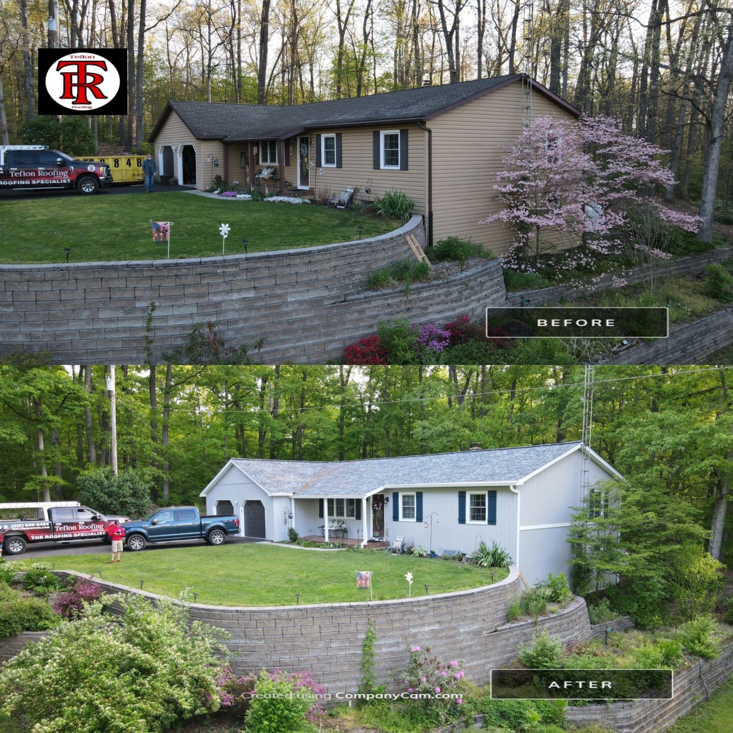 Complete exterior remodel by Teflon Roofing