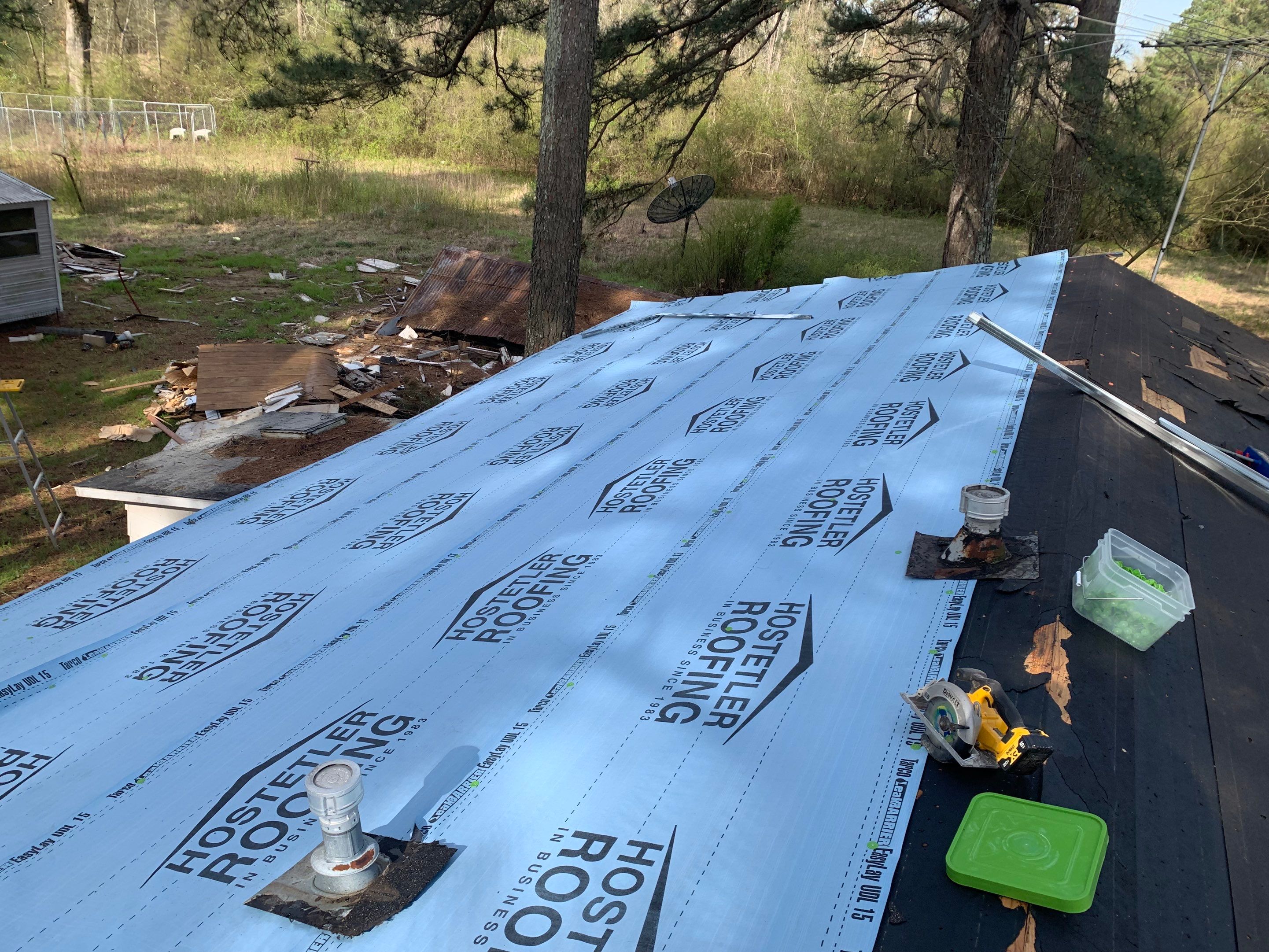 Residential Shingle Reroof using Certainteed Landmark 3-Tab by Hostetler Roofing