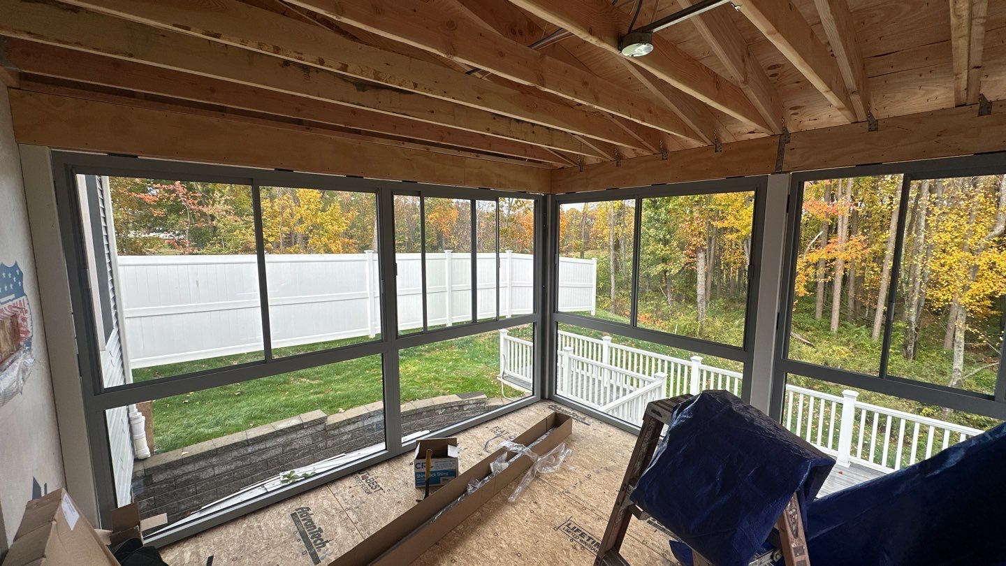 Summer Space Porch Enclosure by DiGiorgi Roofing and Siding Inc