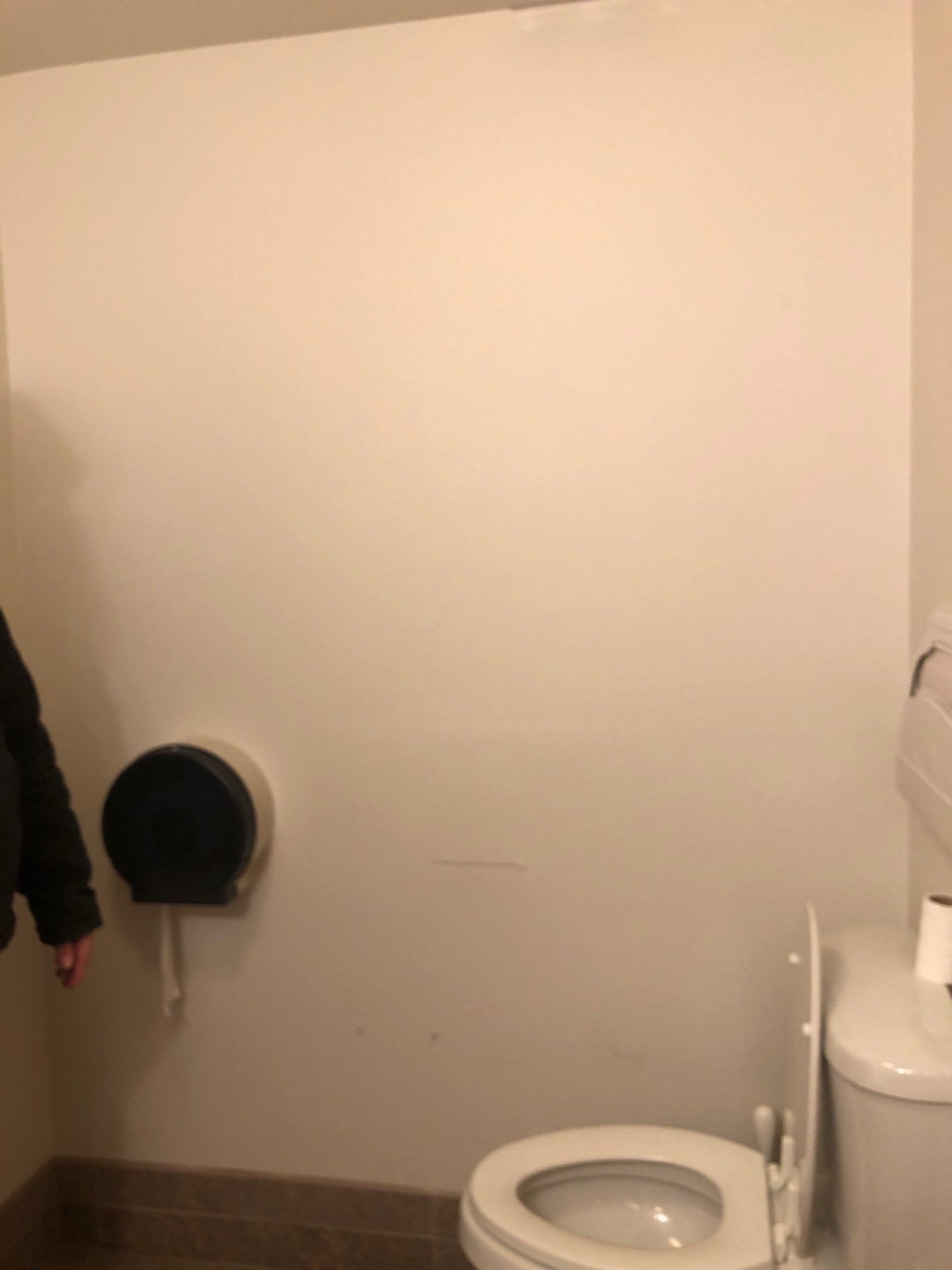 Commercial Drywall Repair – Bank Bathroom (Enumclaw) by Equipped Painting