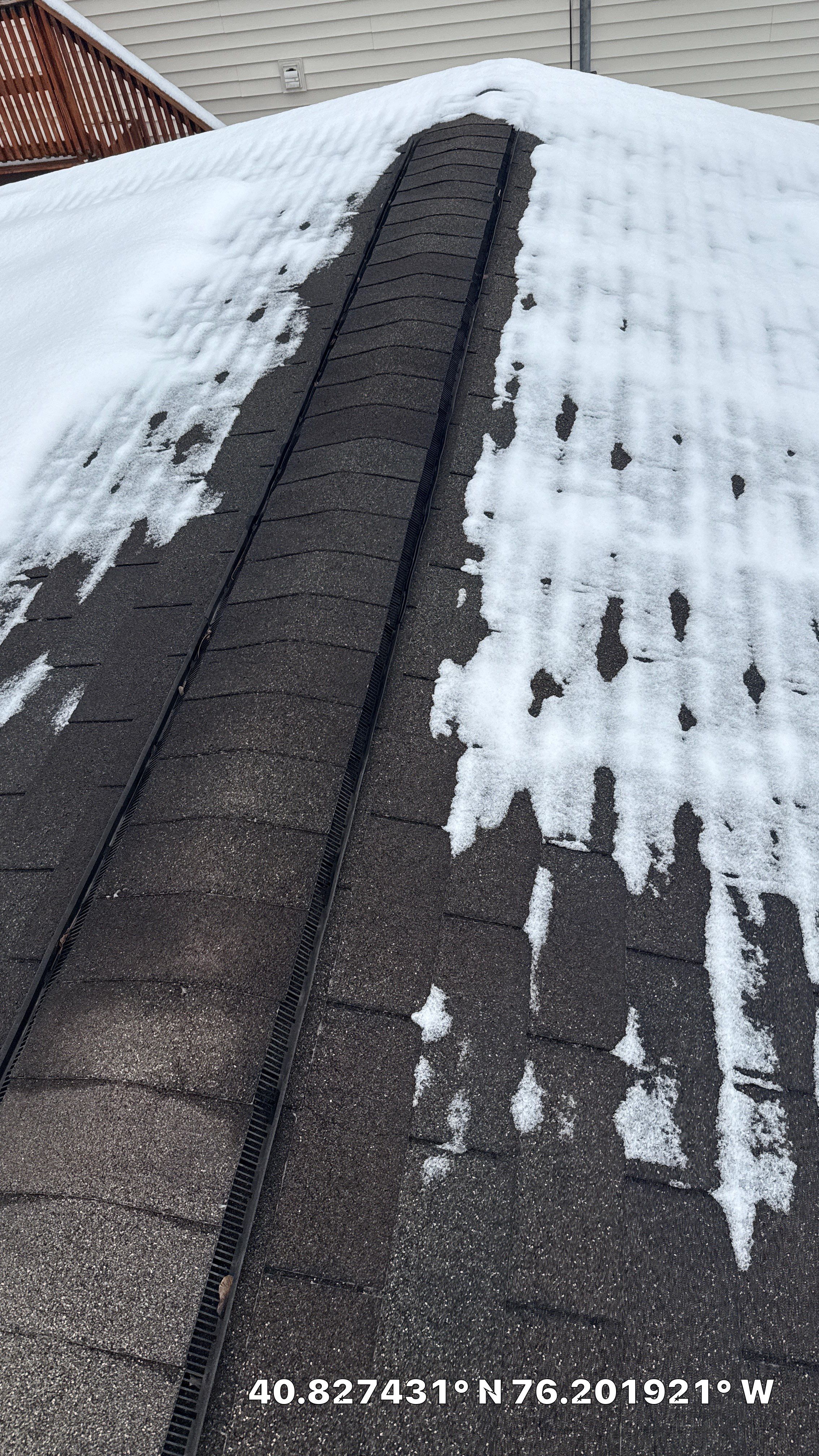 Maroon ABM Metal Roof Replacement and Gutter Installation in Shenandoah by Esh Builders