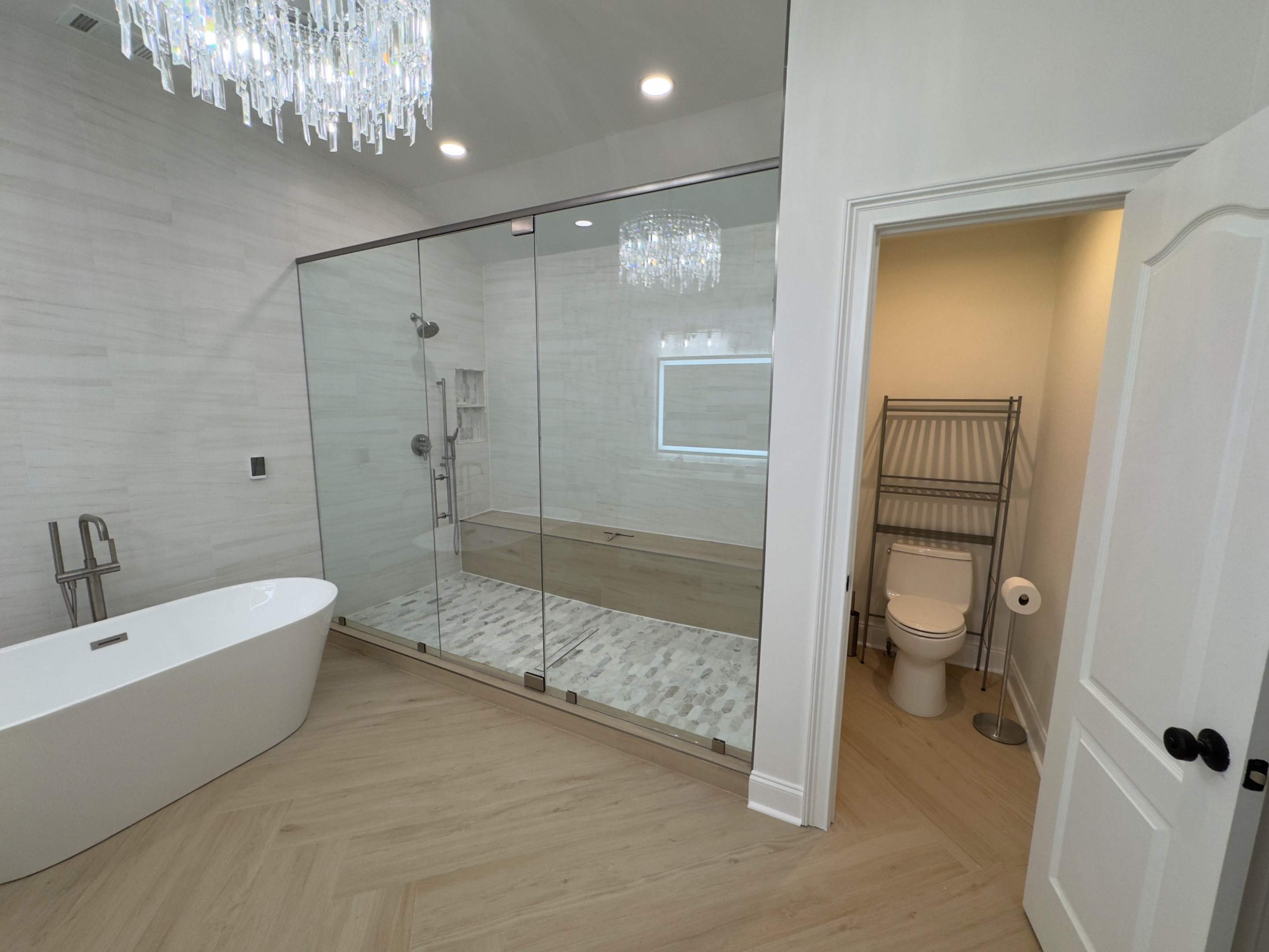Full master bathroom renovation by Prudencio