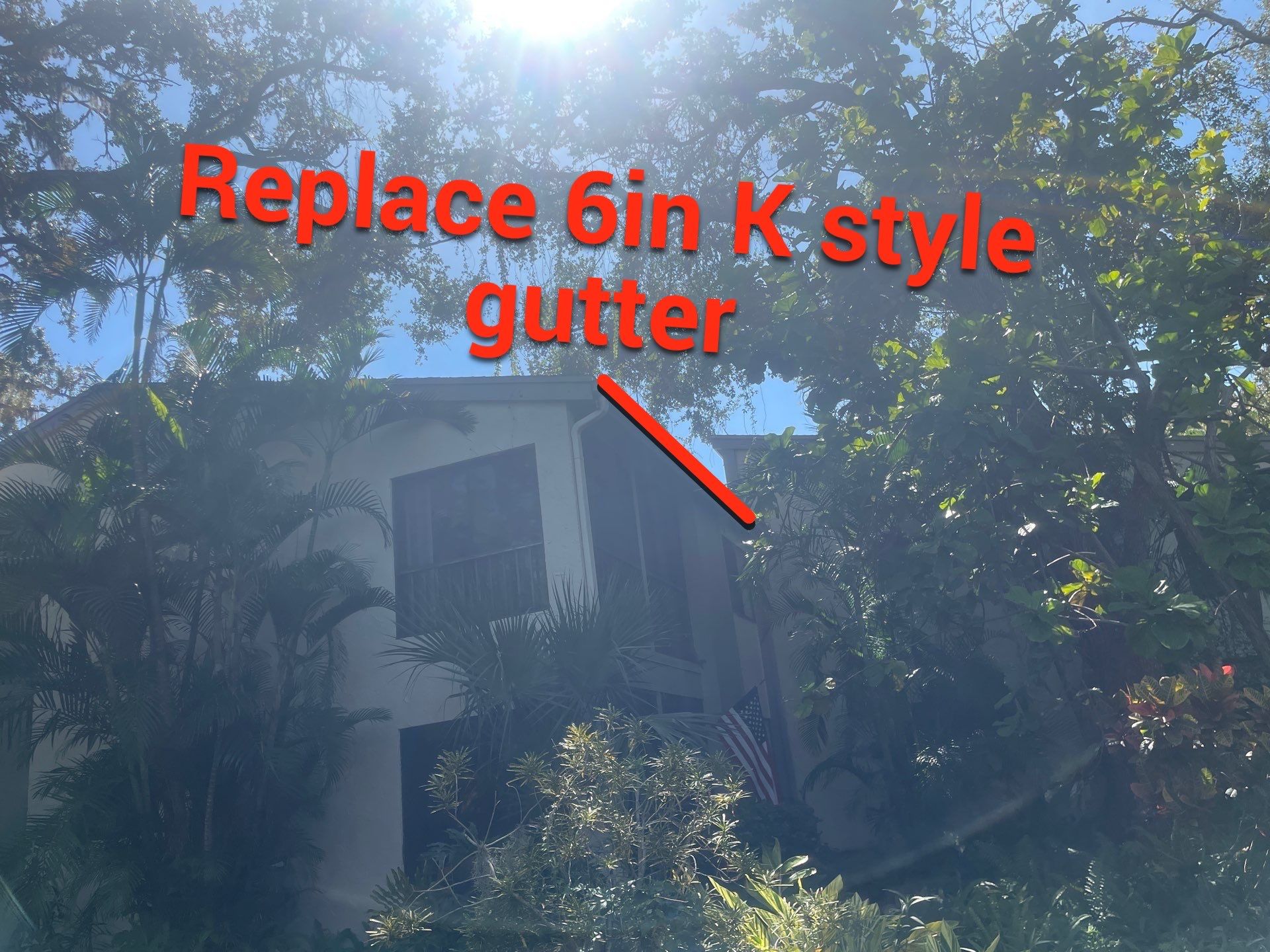 White Gutters Repair and Installation in Sarasota FL by Gutter Professors